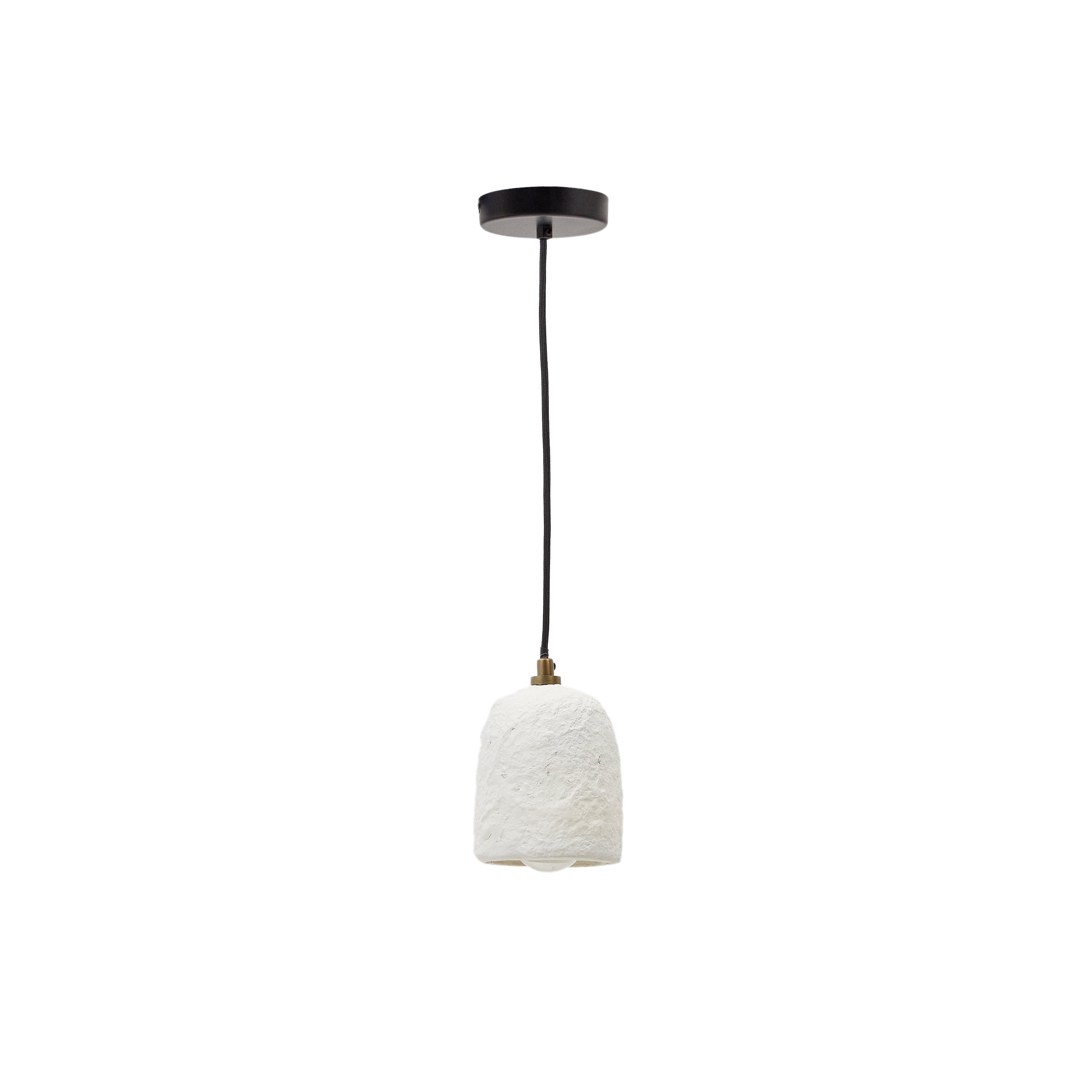Ullaro white papier mache ceiling lamp Ø 11.5 cm