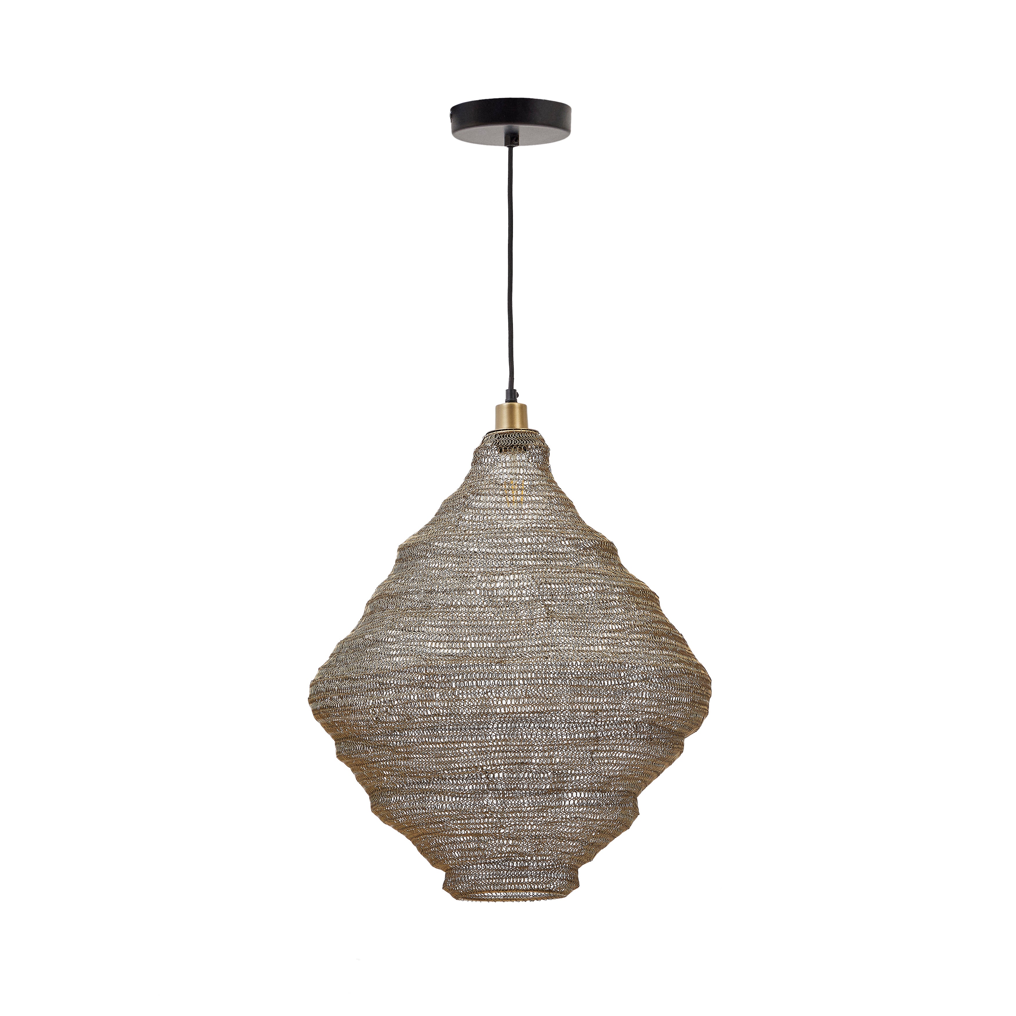 Sarraco gold metal ceiling lamp Ø 48,5 cm - Product Image