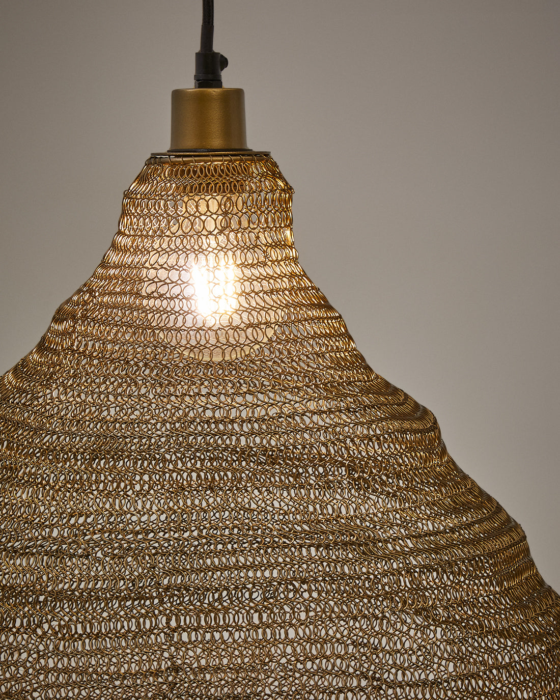 Sarraco gold metal ceiling lamp Ø 58 cm