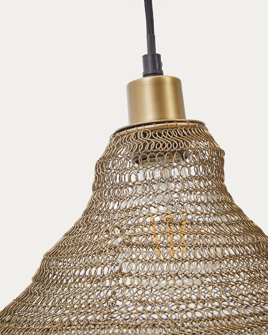 Sarraco gold metal ceiling lamp Ø 58 cm