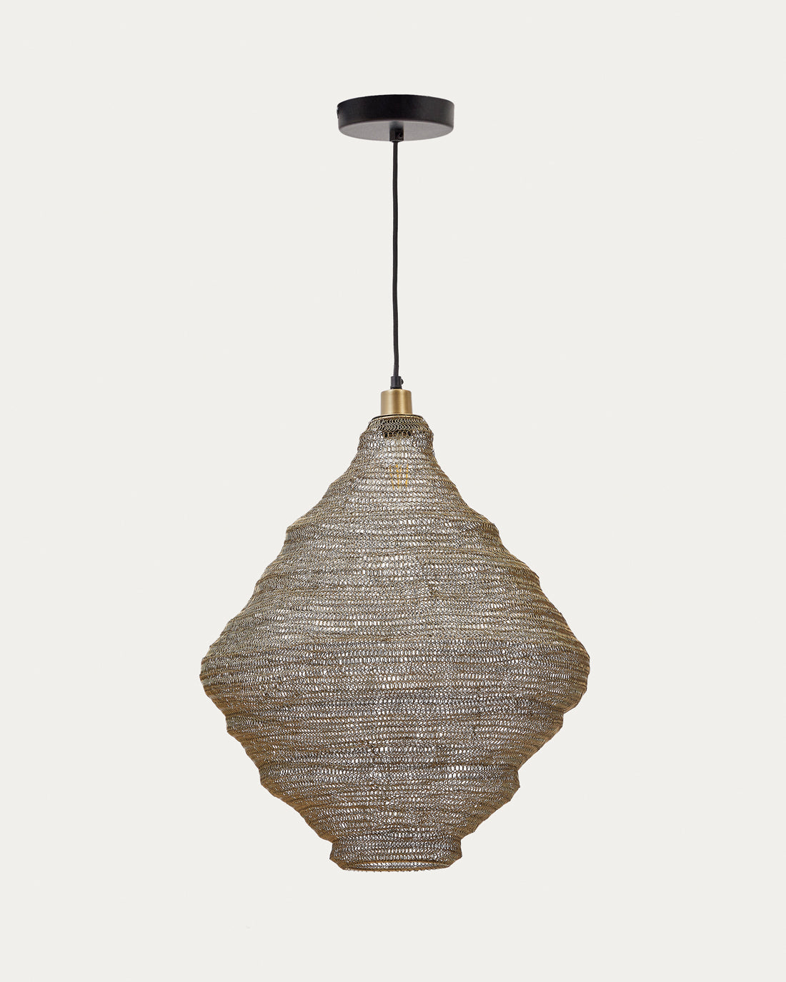 Sarraco gold metal ceiling lamp Ø 48,5 cm - Product View