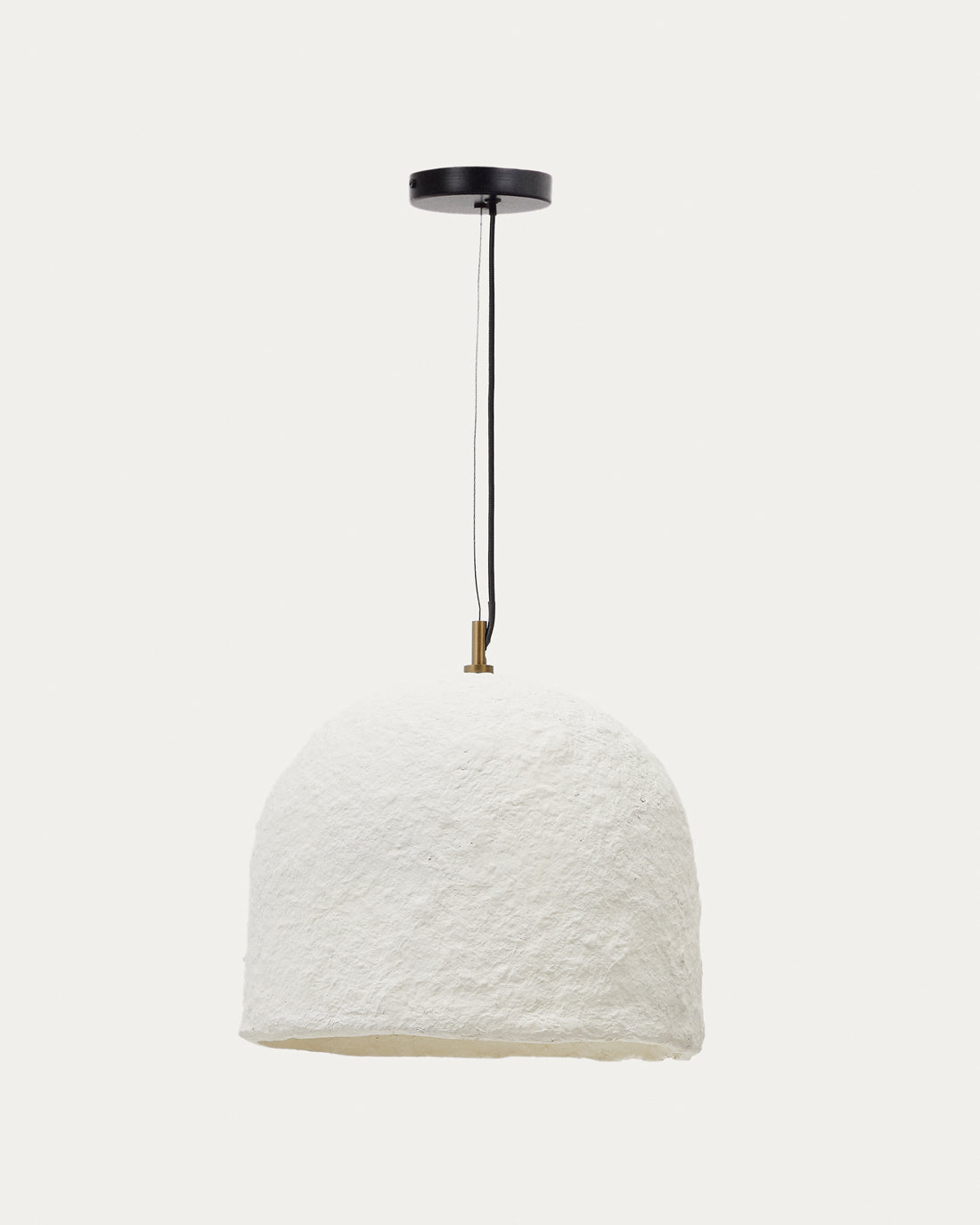 Sineu white papier-mâché ceiling lamp Ø 34,5 cm - Product View