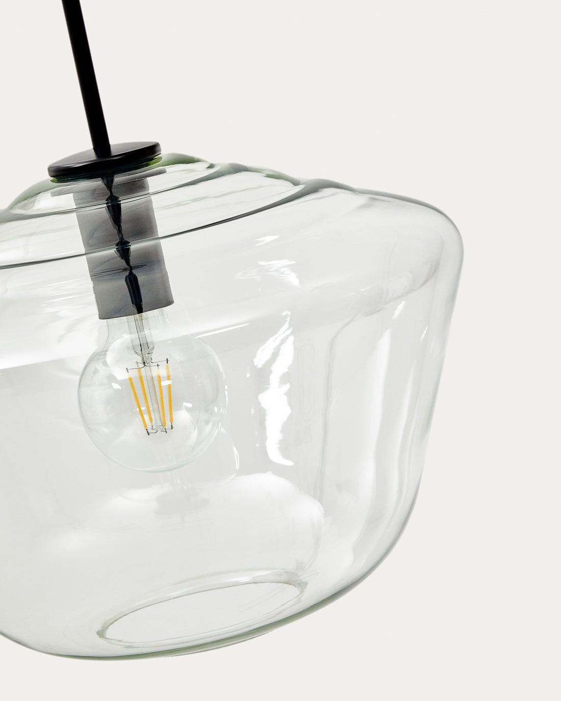 Mao glass ceiling lamp Ø 35 cm