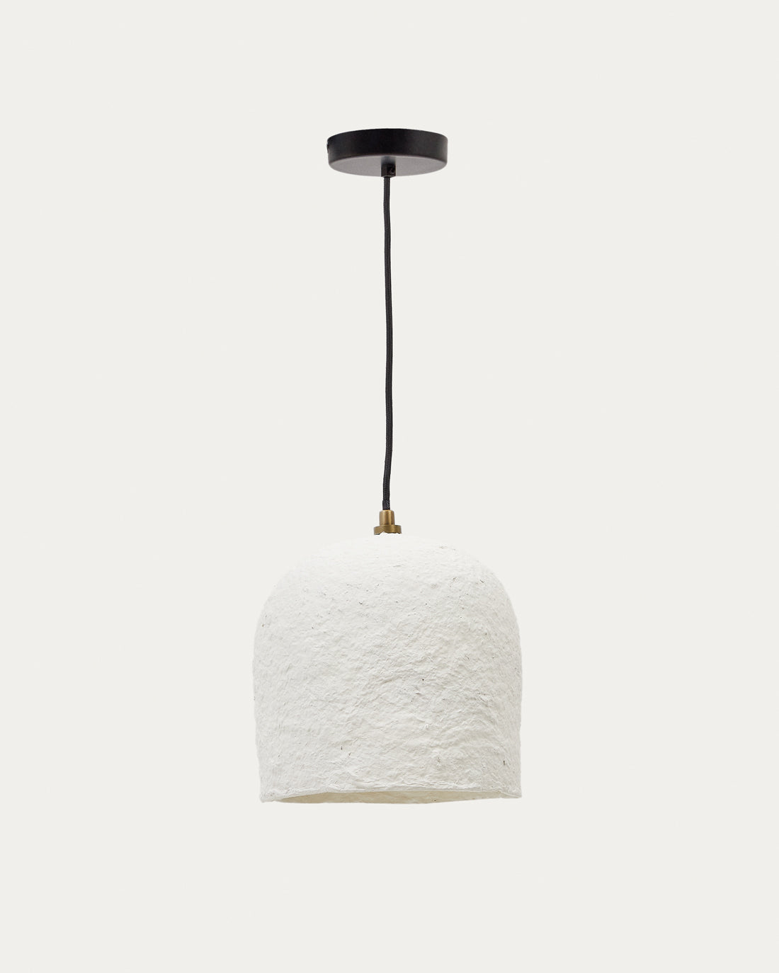Calvia white papier-mâché ceiling lamp Ø 25 cm - Product View