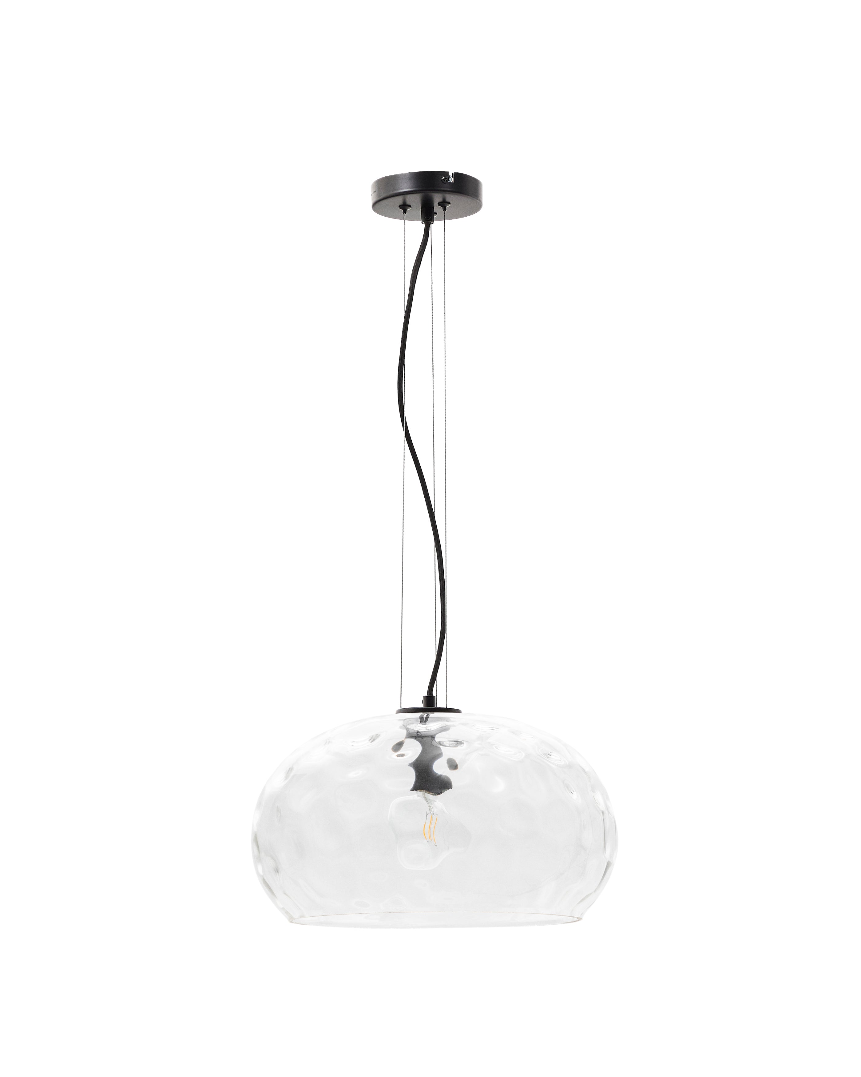 Balma transparent glass ceiling lamp, Ø 40 cm - Product Image