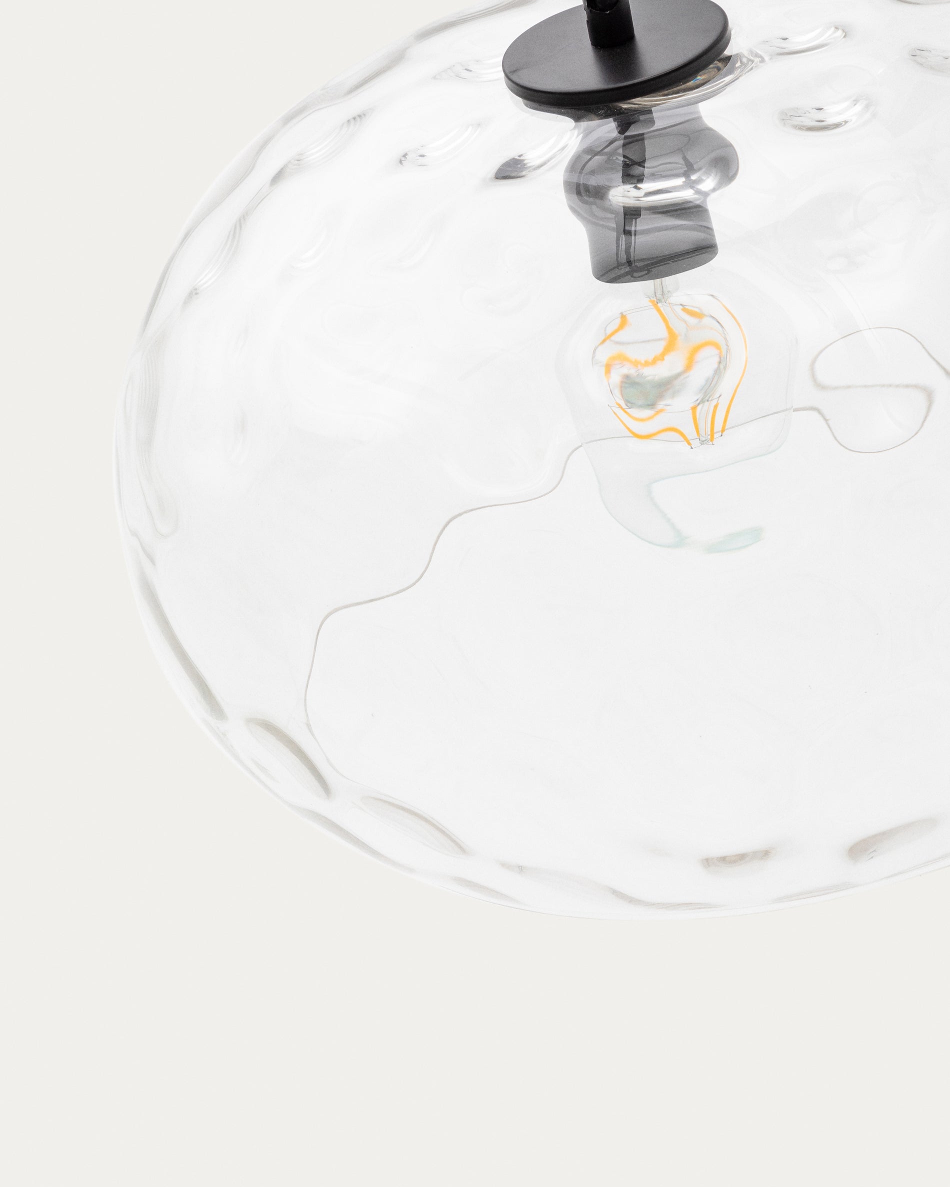 Balma transparent glass ceiling lamp, Ø 40 cm - Detail