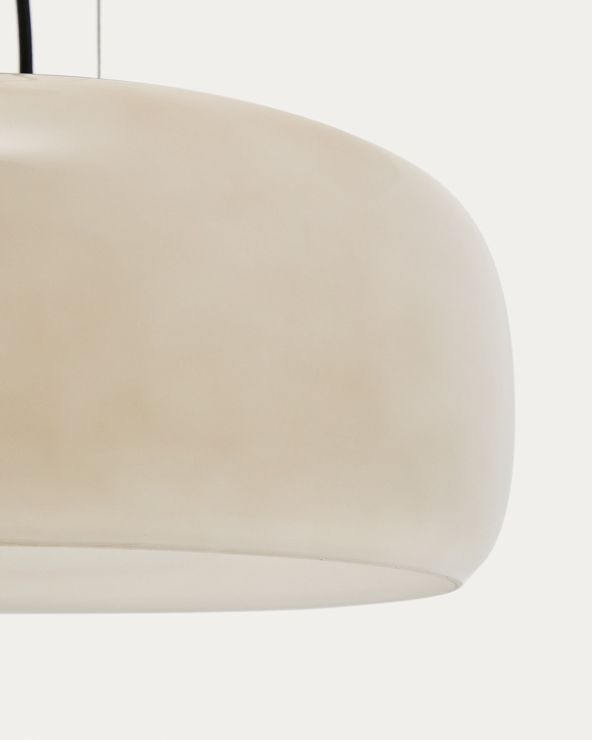 Reig light-grey, glass ceiling lamp, Ø 38 cm - Detail