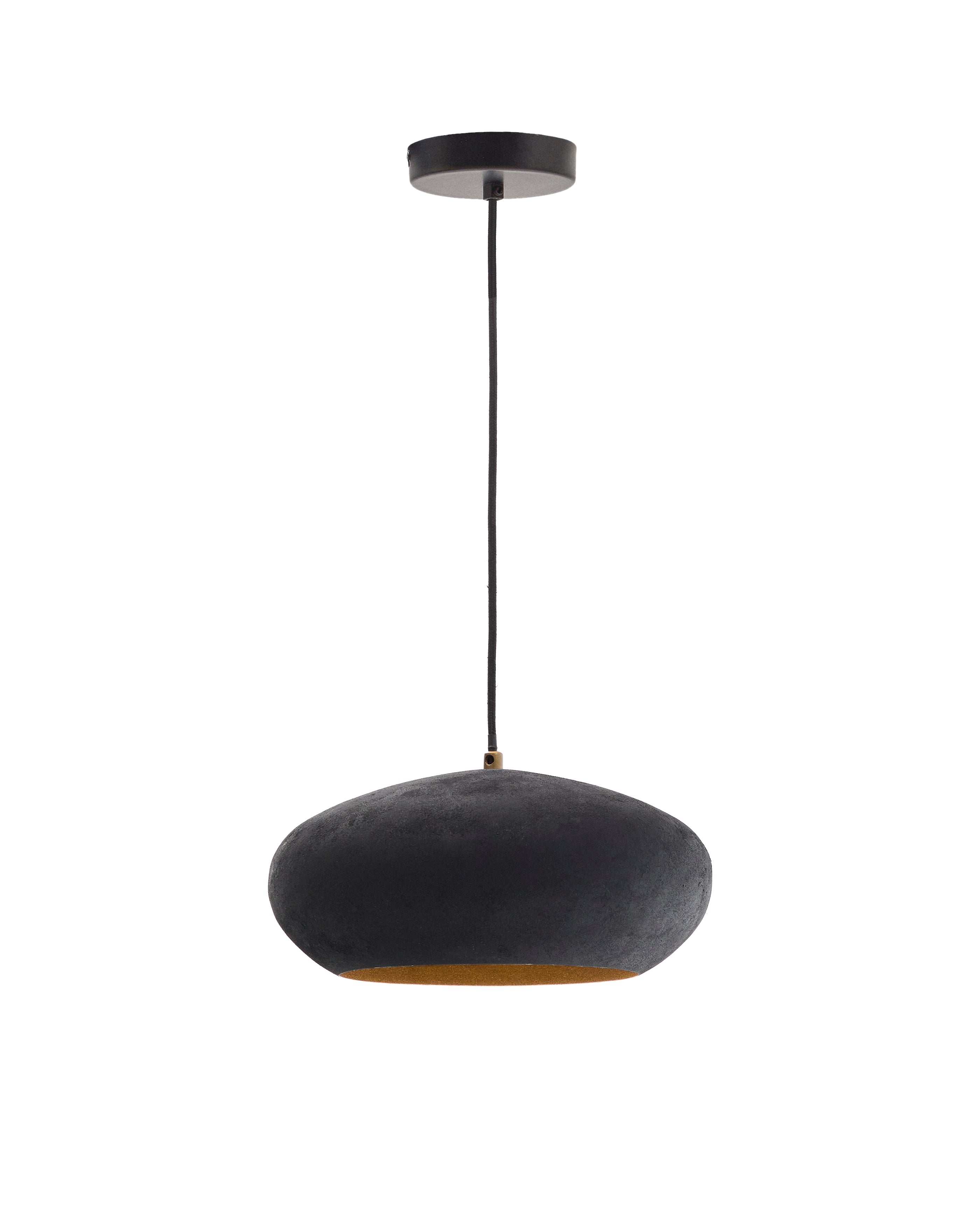 Inda metal ceiling lamp in a black finish, Ø 30 cm - Product Image