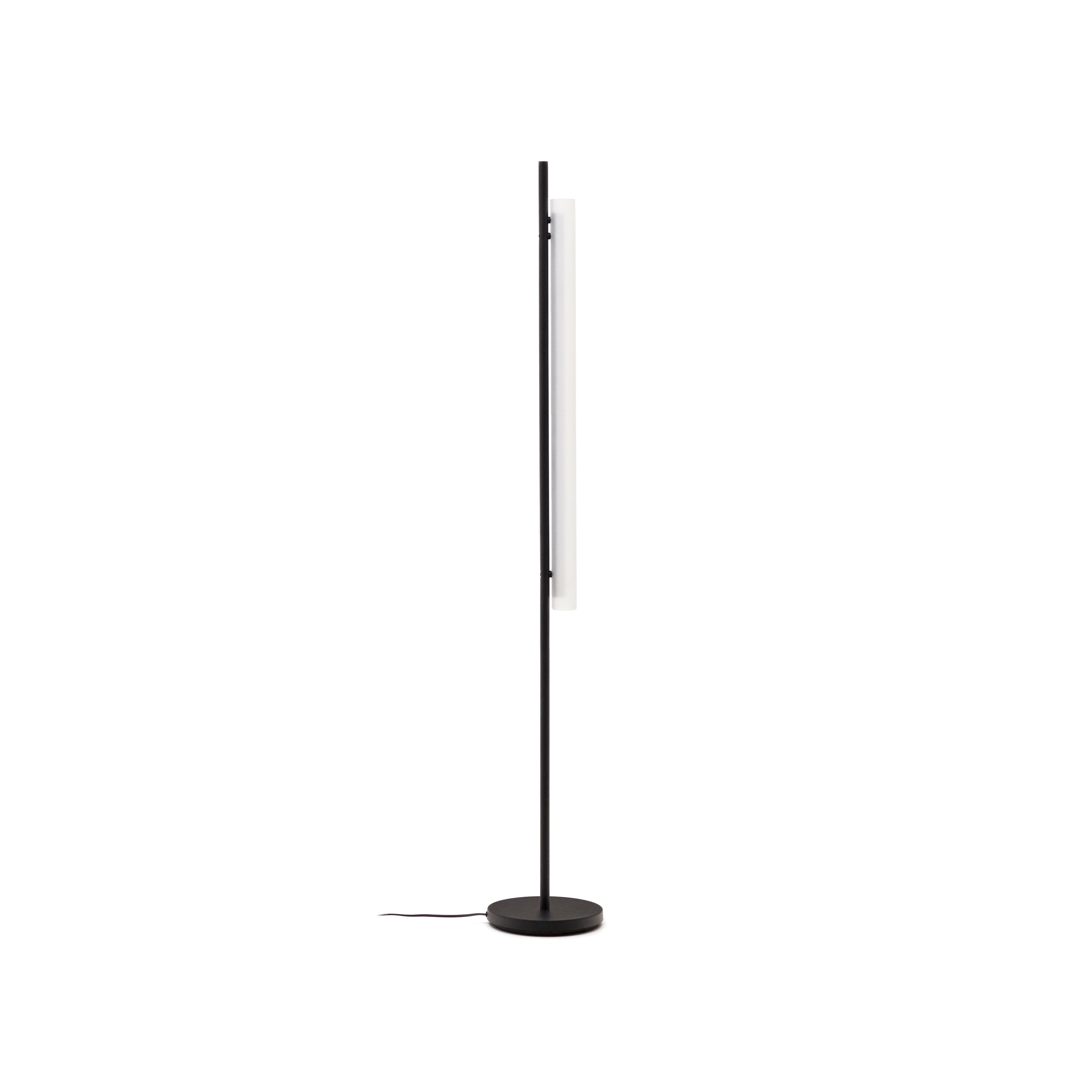 Vauxall floor lamp made of metal and frosted glass - Product Image