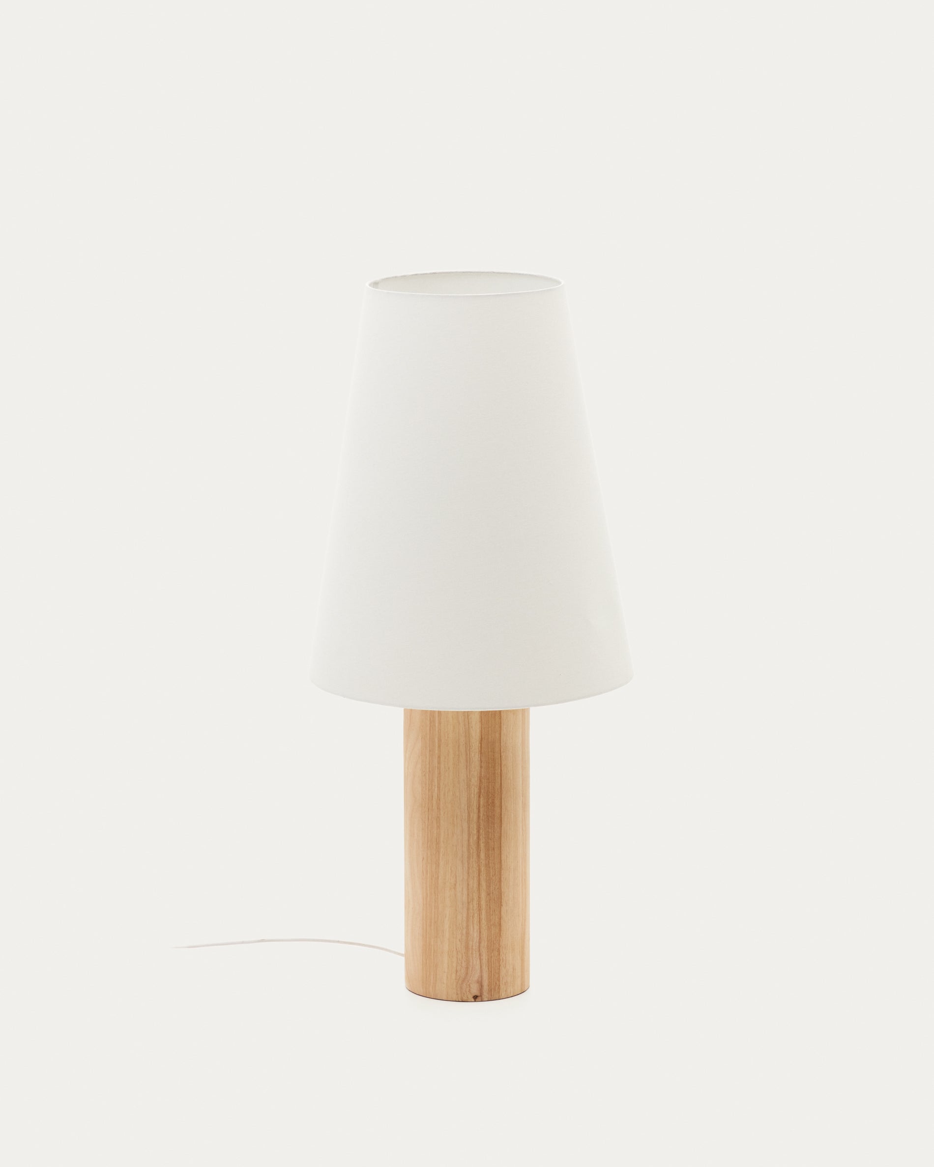 Marga floor lamp in solid wood with natural finish - Product View