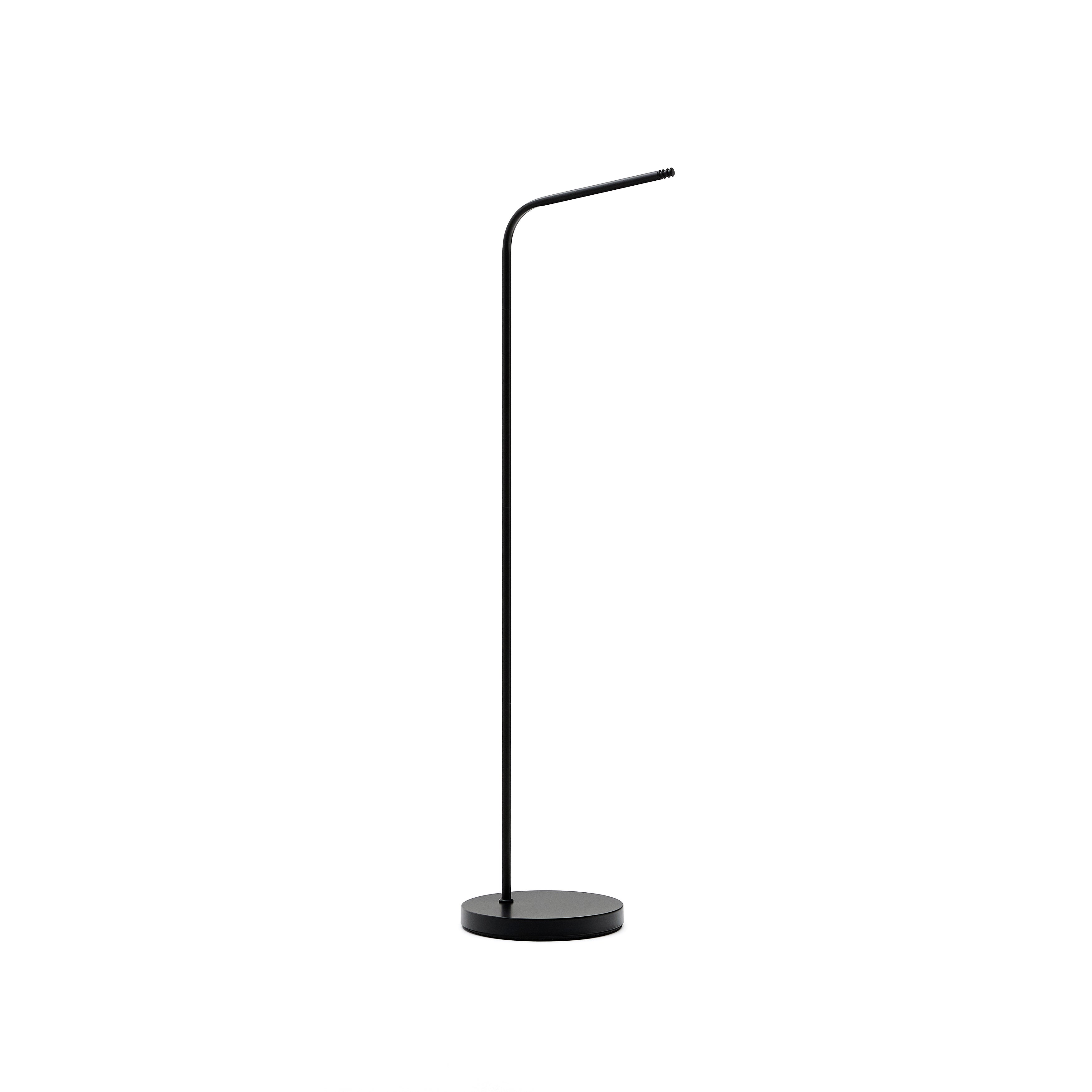 Portable lamp stand made of Nali metal with a black painted finish