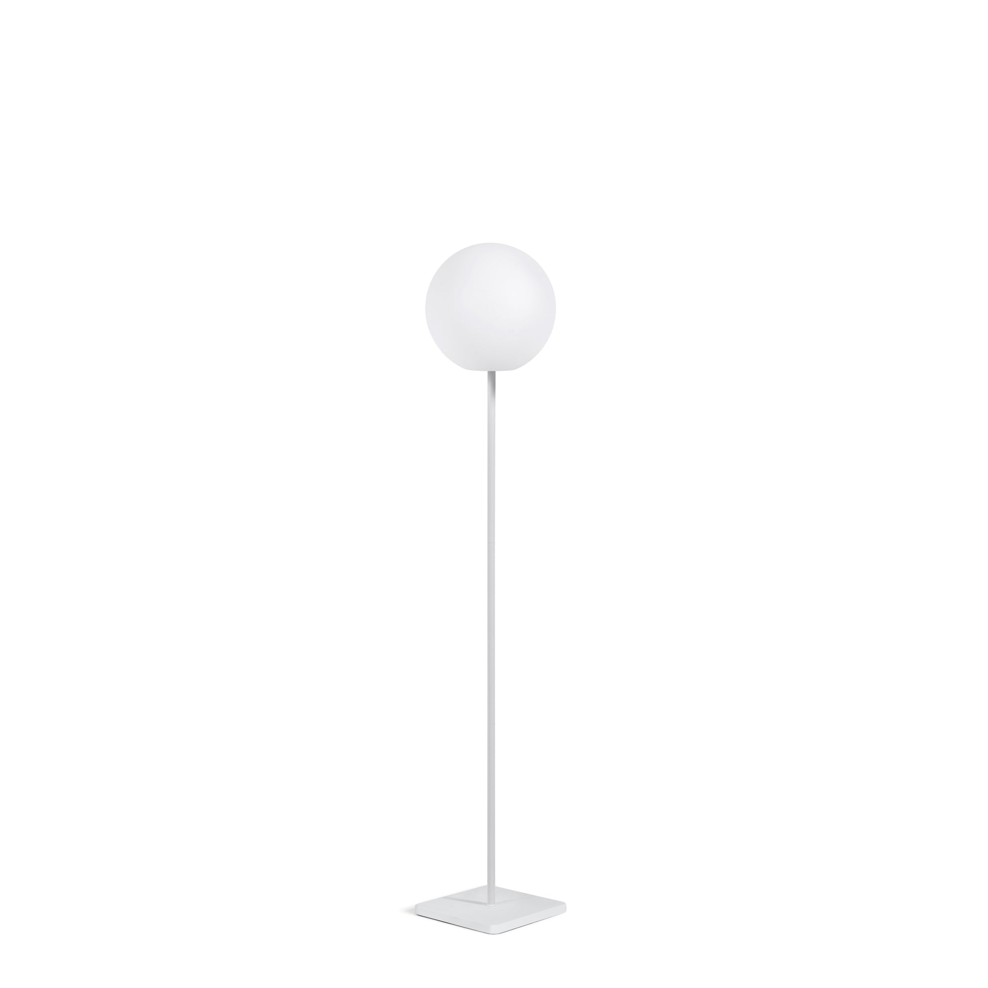 Dinesh outdoor solar floor lamp in grey steel 120 cm - Product Image