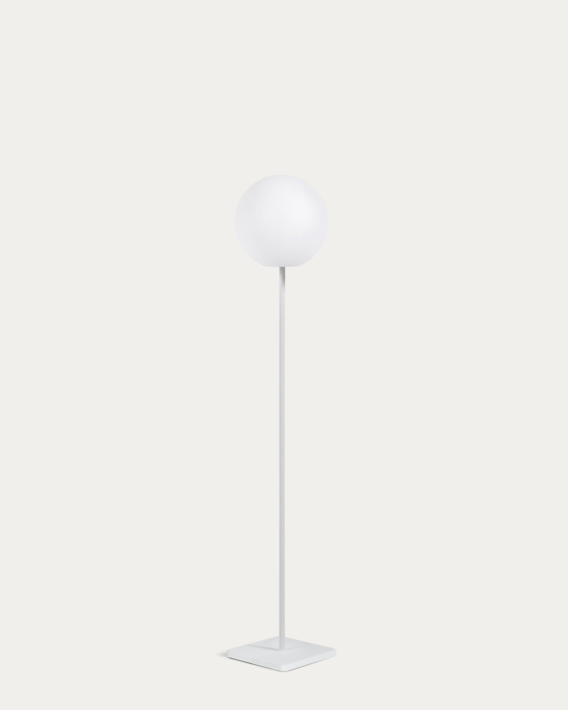 Dinesh outdoor solar floor lamp in grey steel 120 cm - Product View