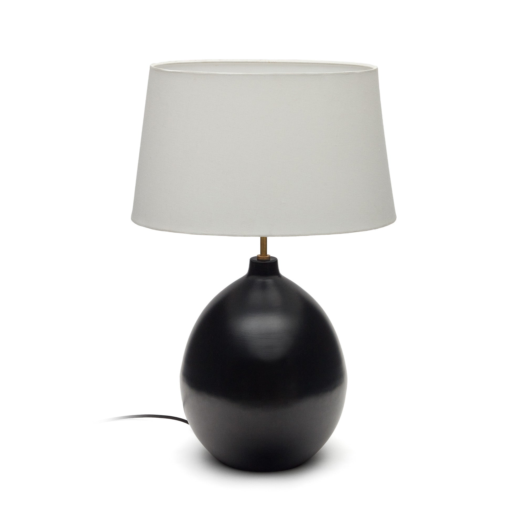 Foixa metal table lamp in black finish - Product Image