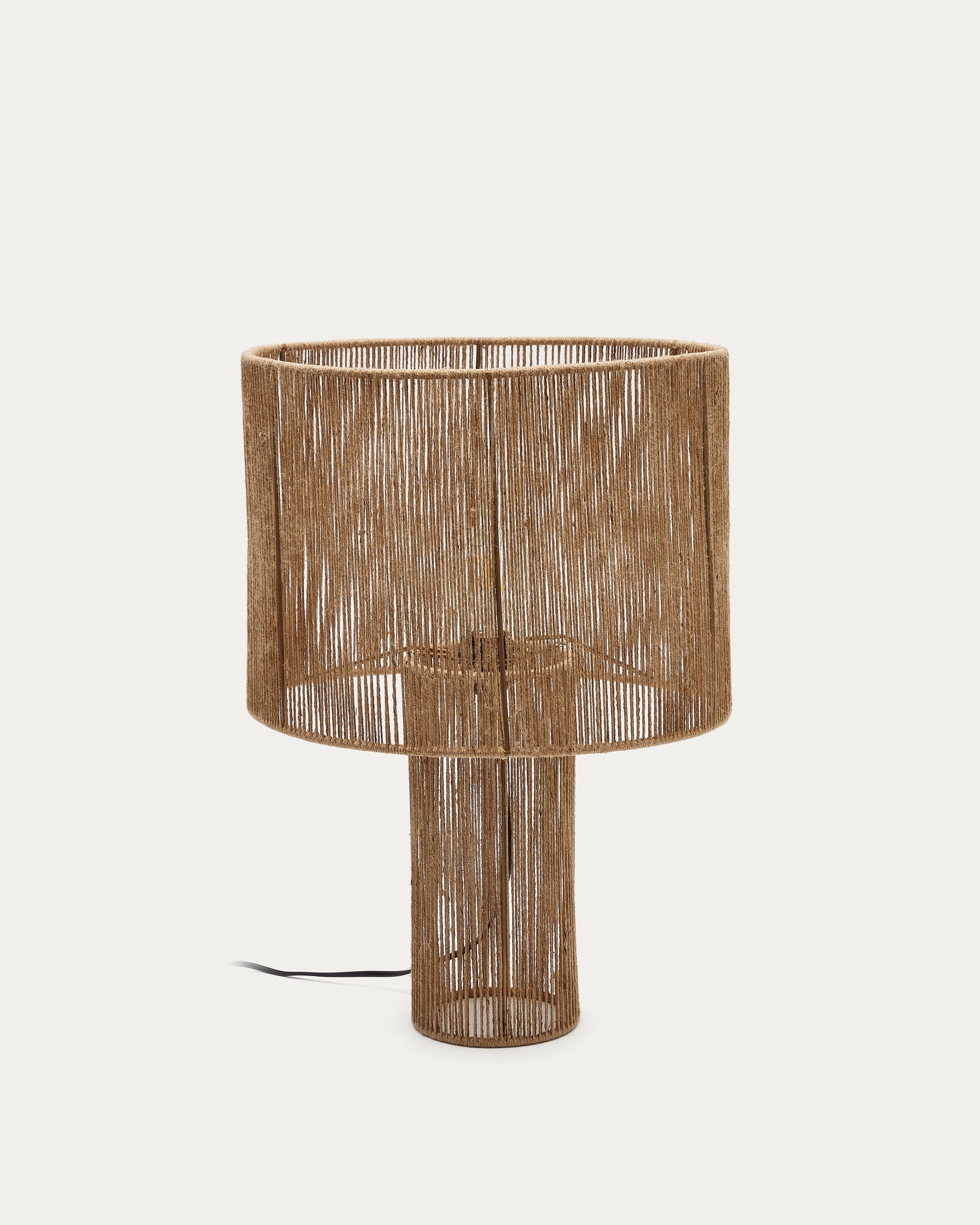 Pontos table lamp in jute with a natural finish - Product View