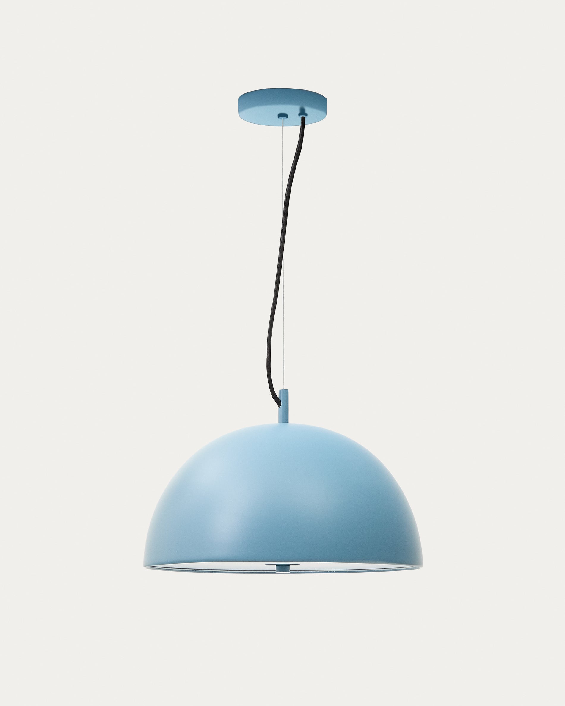 Catlar metal ceiling lamp in a blue painted finish Ø 40 cm - Product View