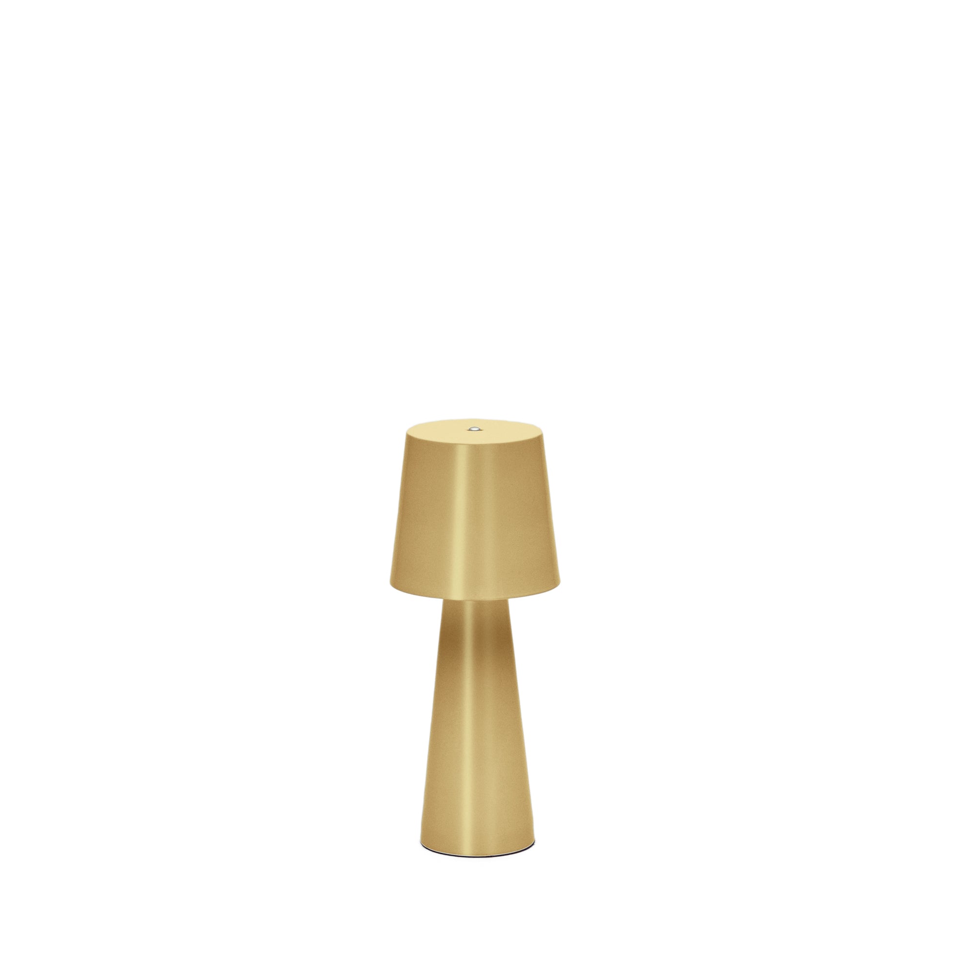 Arenys small metal table lamp in a gold painted finish - Product Image