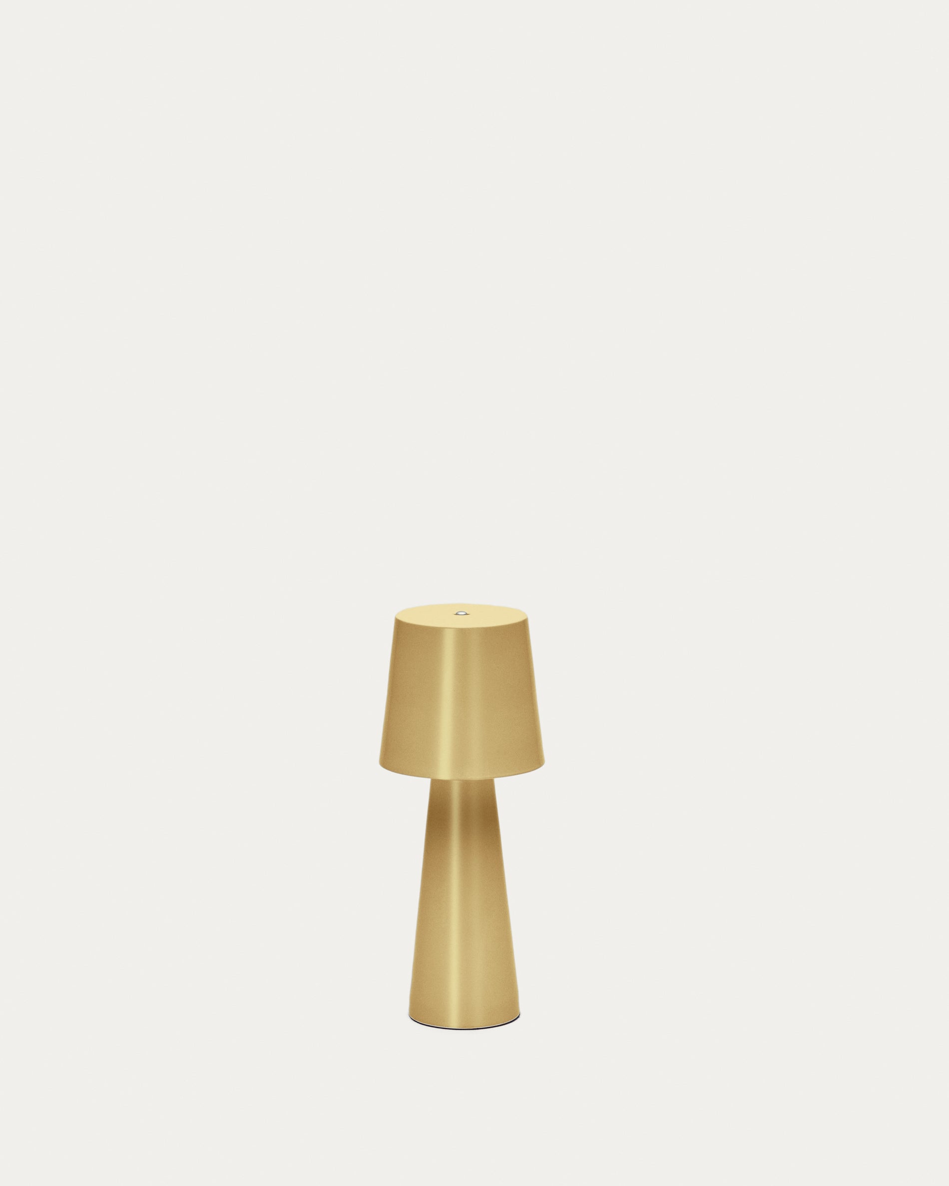 Arenys small metal table lamp in a gold painted finish - Product View