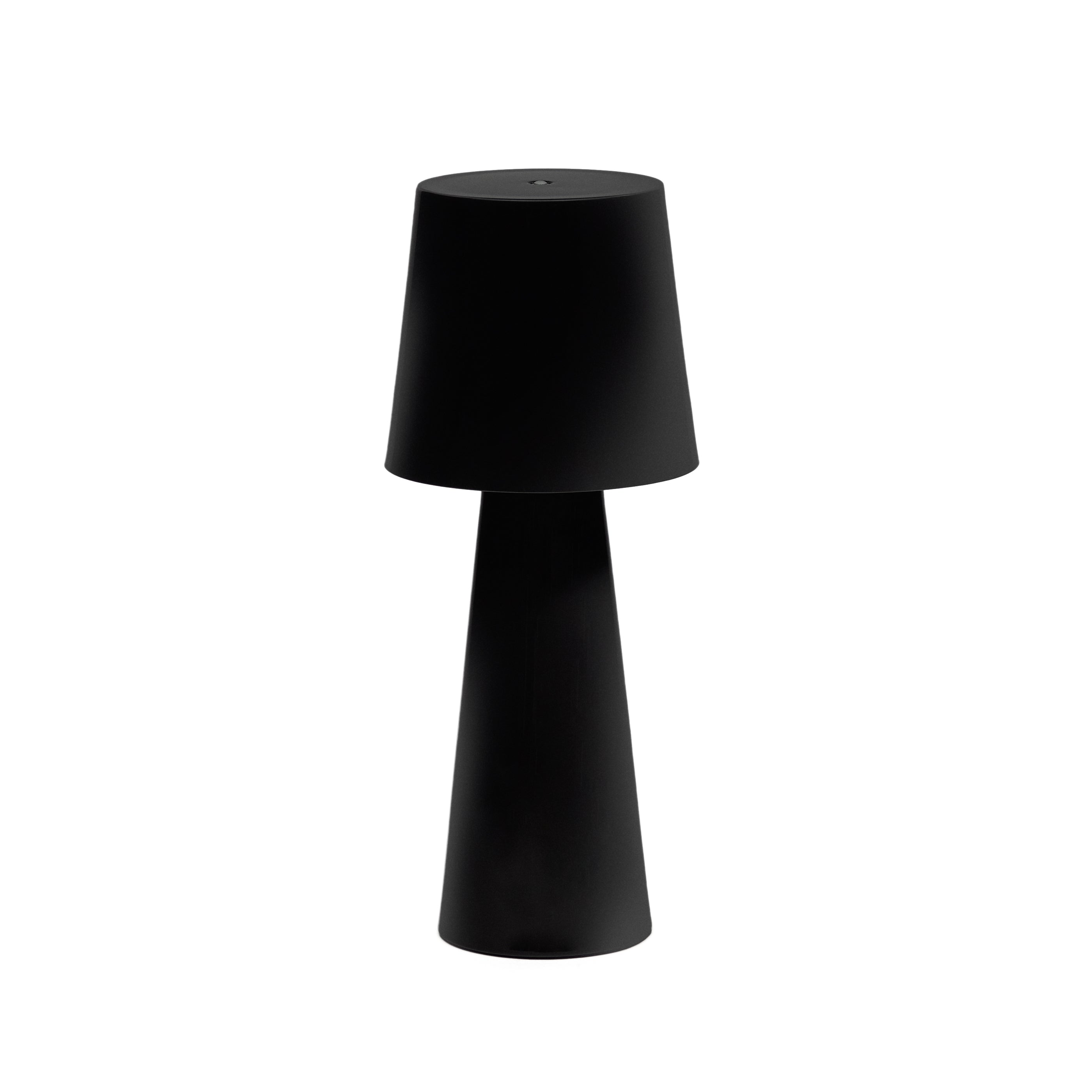 Arenys nagy kültéri fém asztali lámpa fekete festett befejezéssel