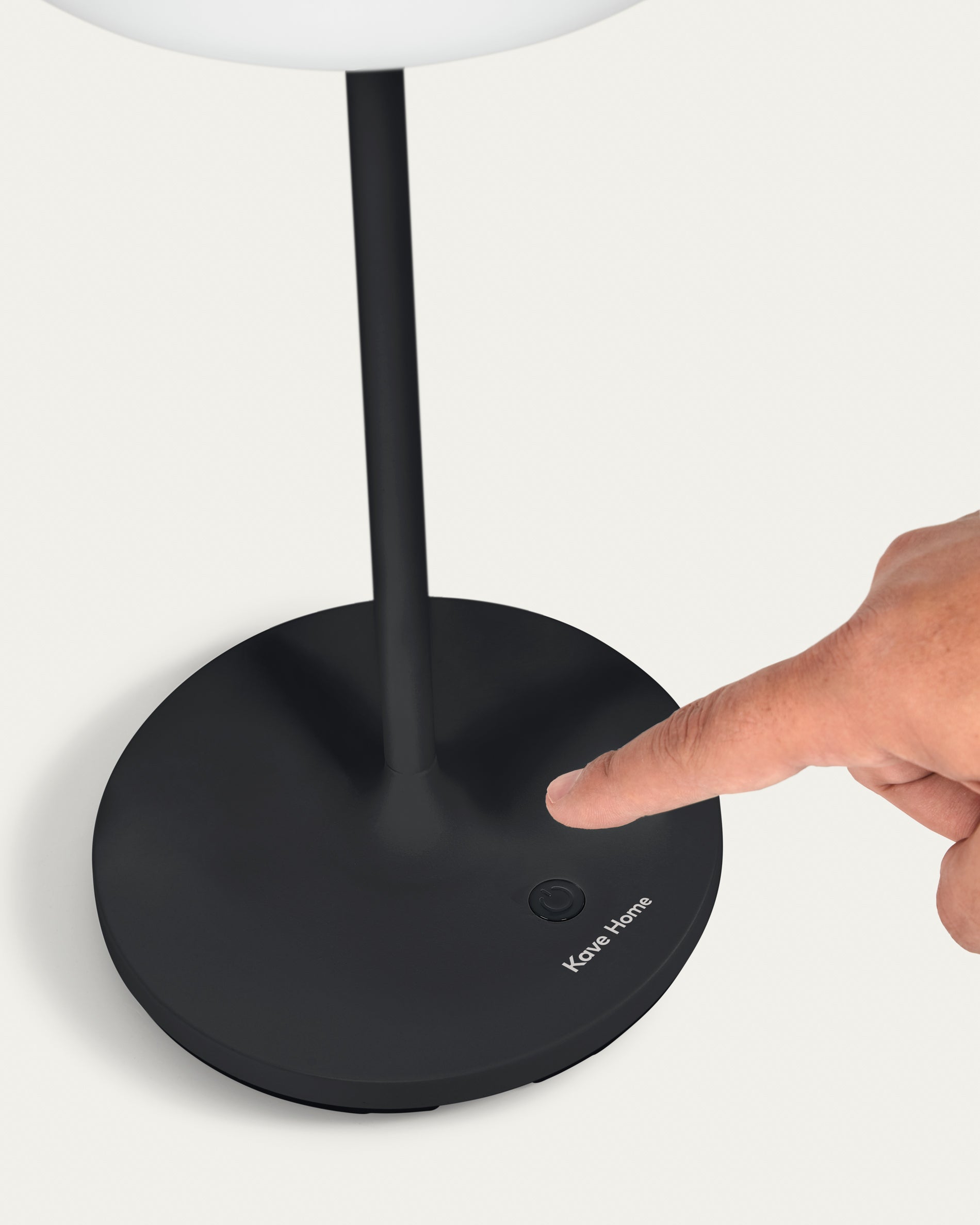 Dinesh outdoor table lamp in black aluminium 40 cm - Detail