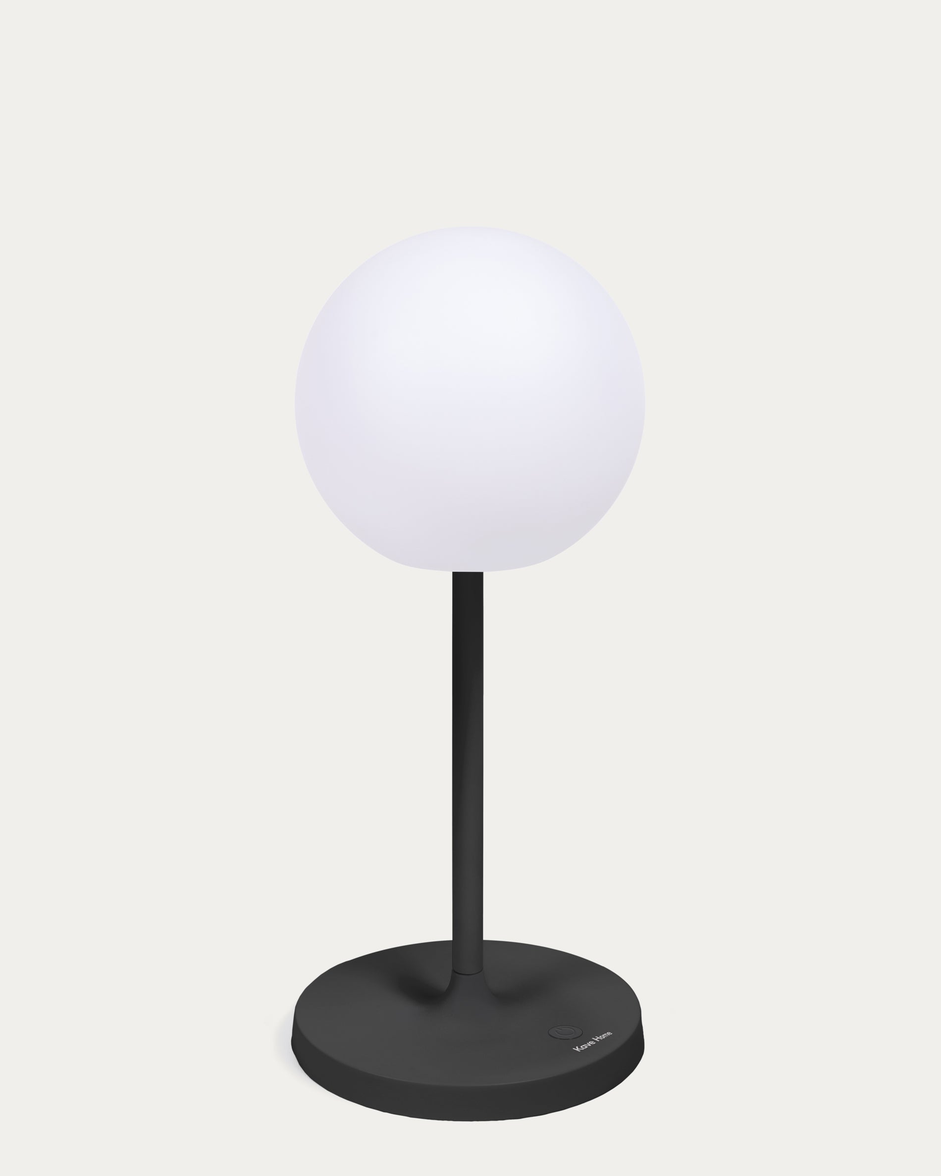 Dinesh outdoor table lamp in black steel 40 cm