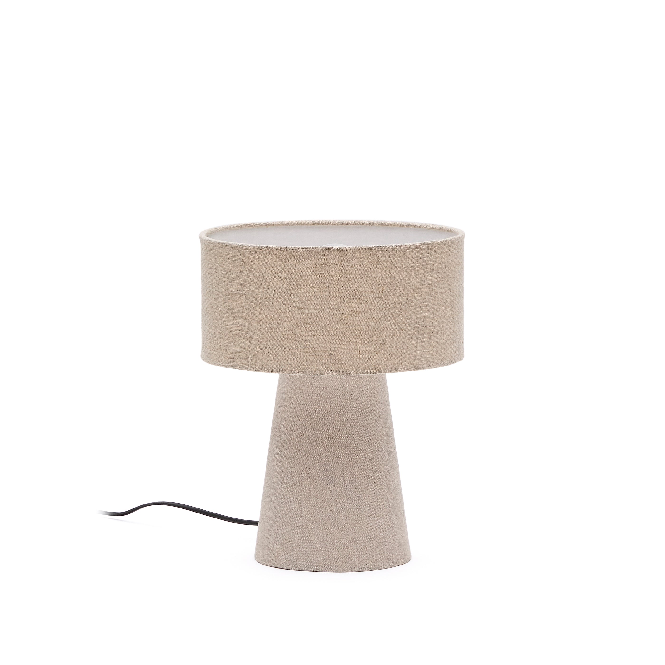 Algaida table lamp in grey fabric - Product Image