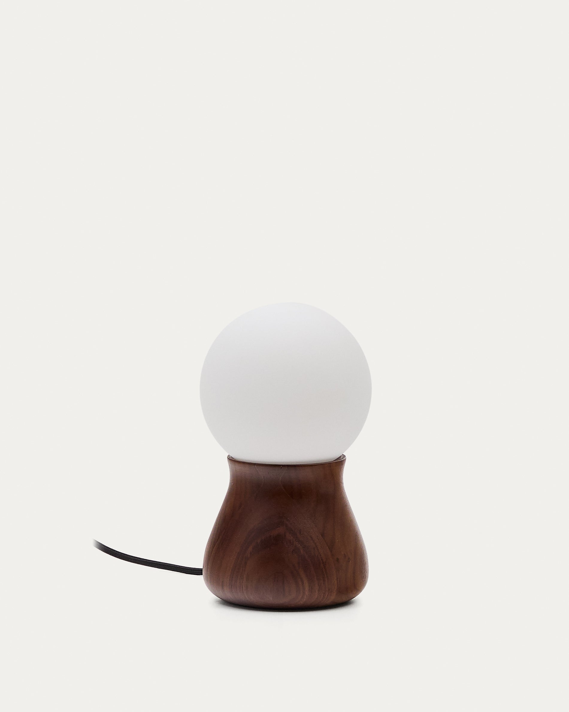 Okeni table lamp made of walnut veneer and glass - Product View