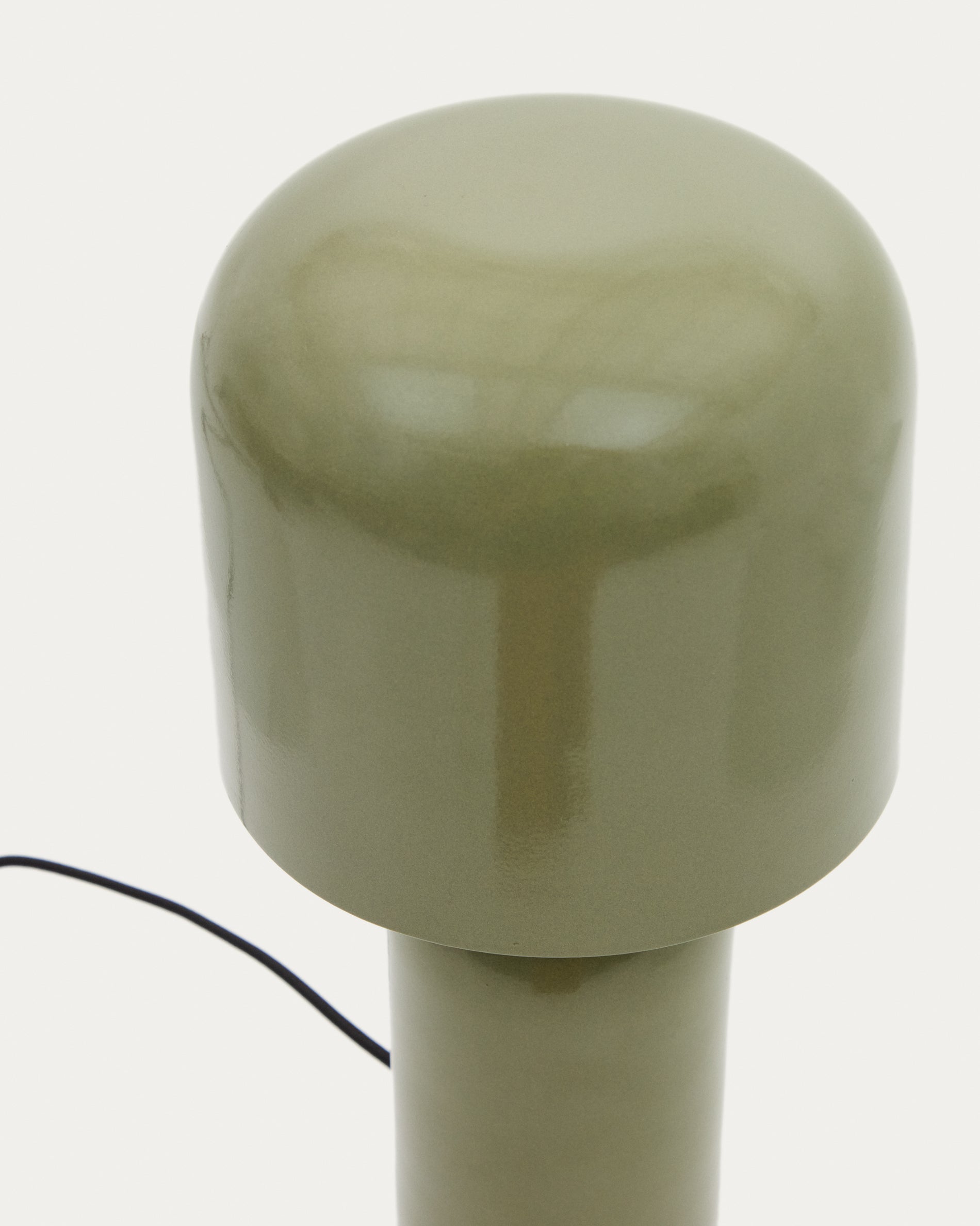 Monze table lamp in green painted metal - Detail