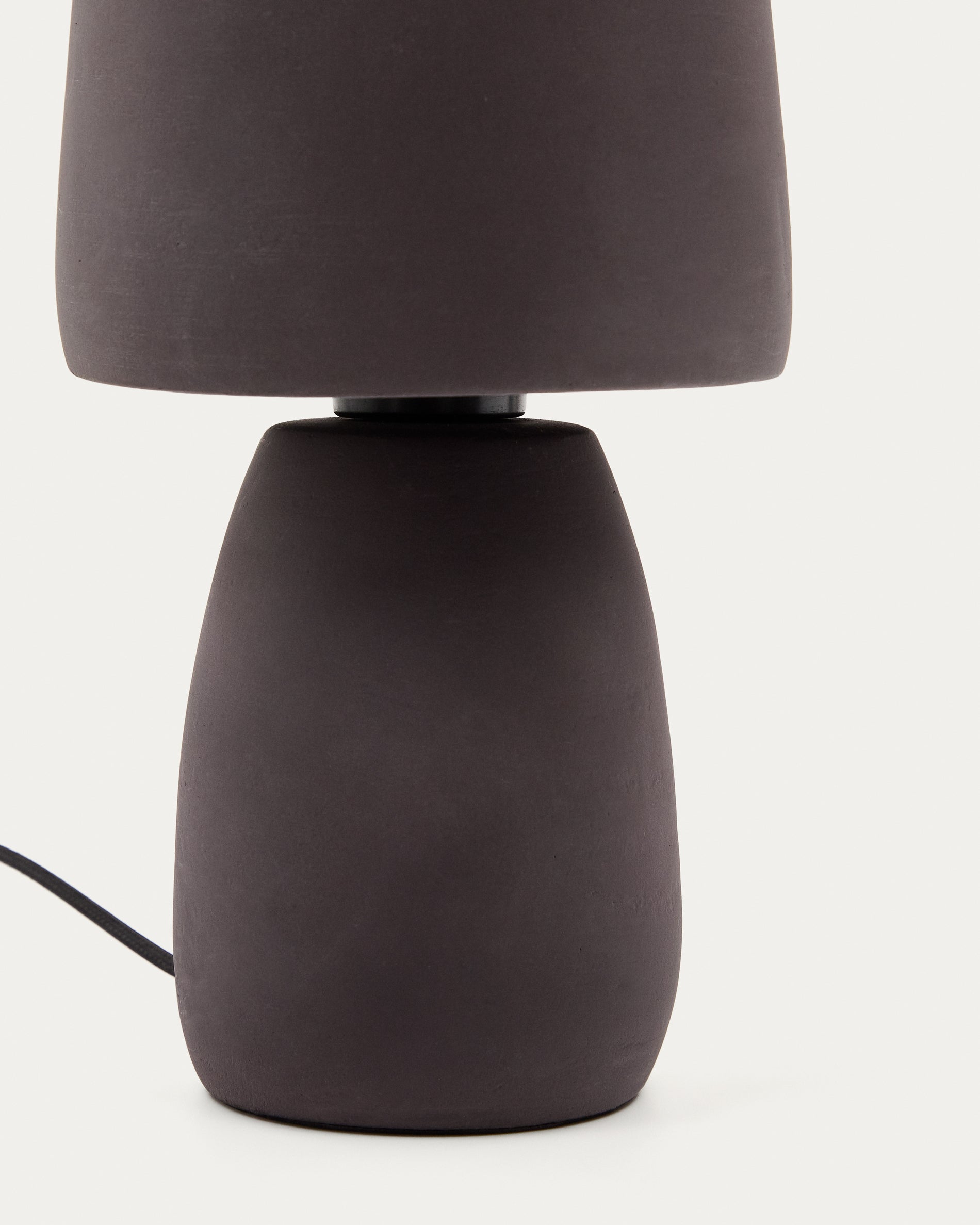 Tandy brown terracotta table lamp - Detail