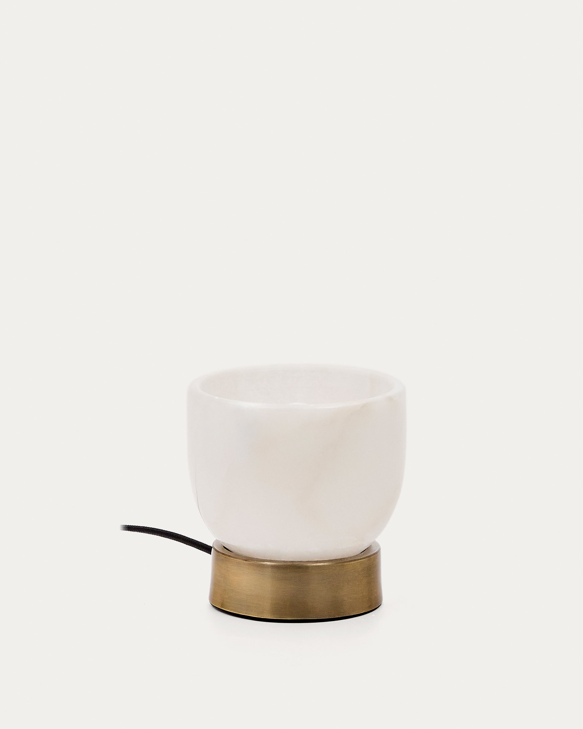 Shenli table lamp in alabaster and metal with a brass finish - Product View