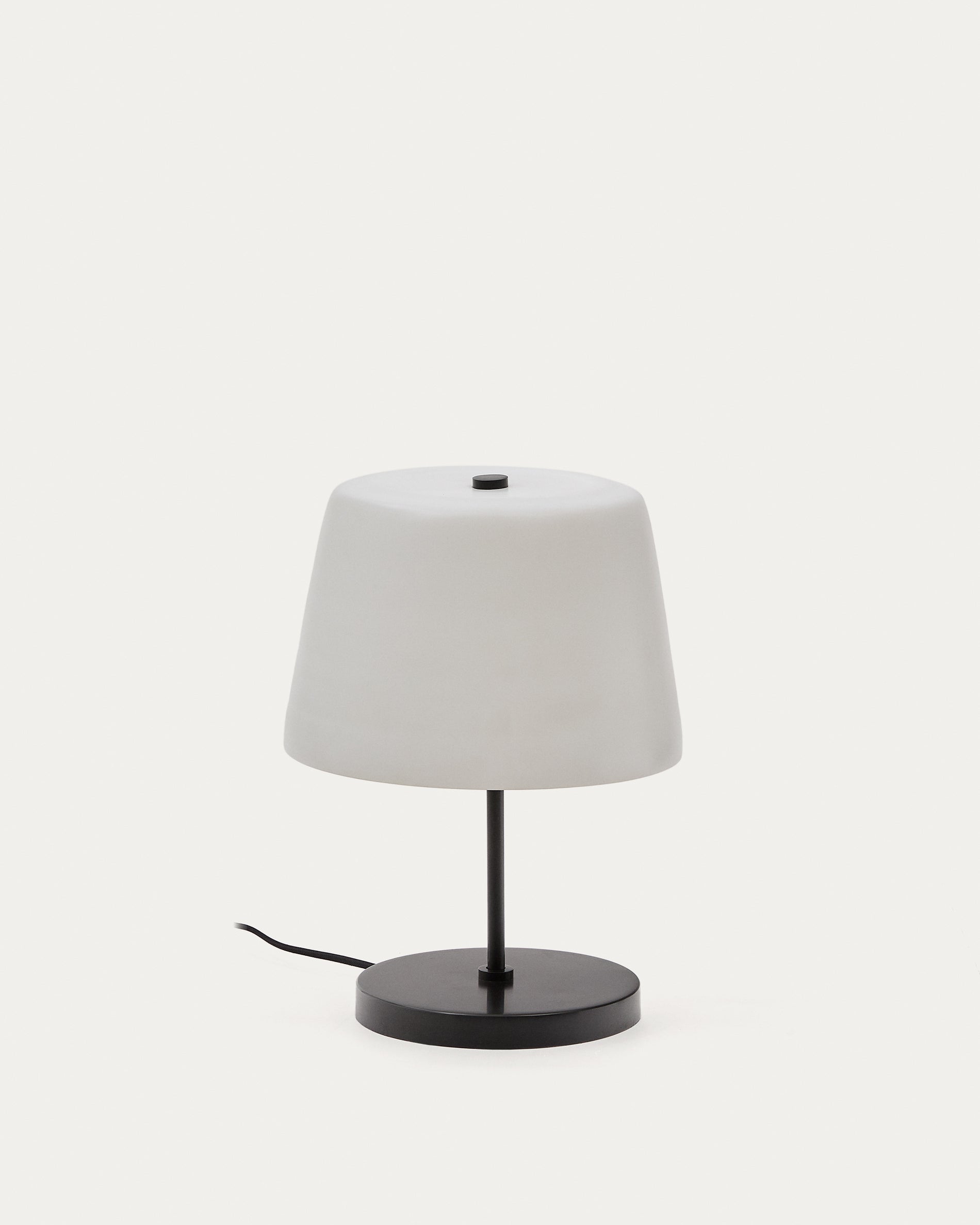 Nefar table lamp made of glazed glass and zinc - Product View