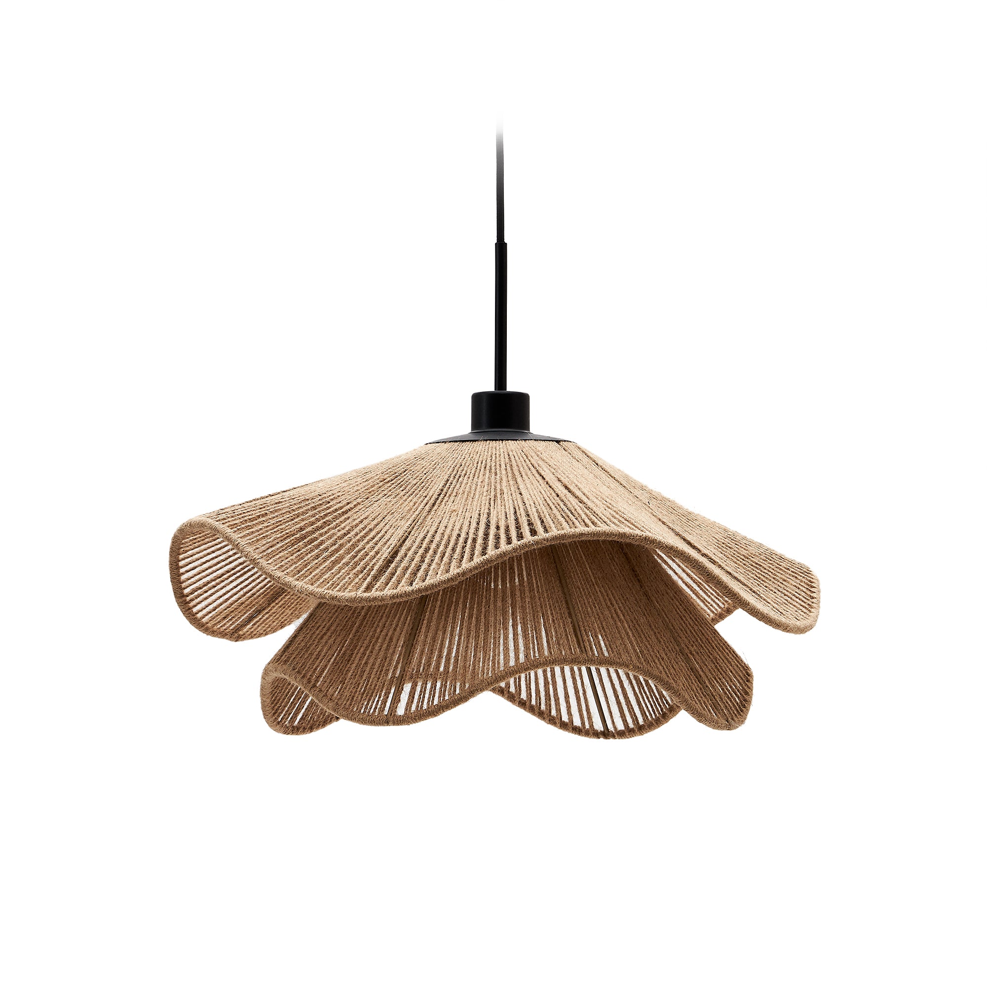 Pontos ceiling lamp shade in jute with a natural finish, Ø 50 cm - Product Image