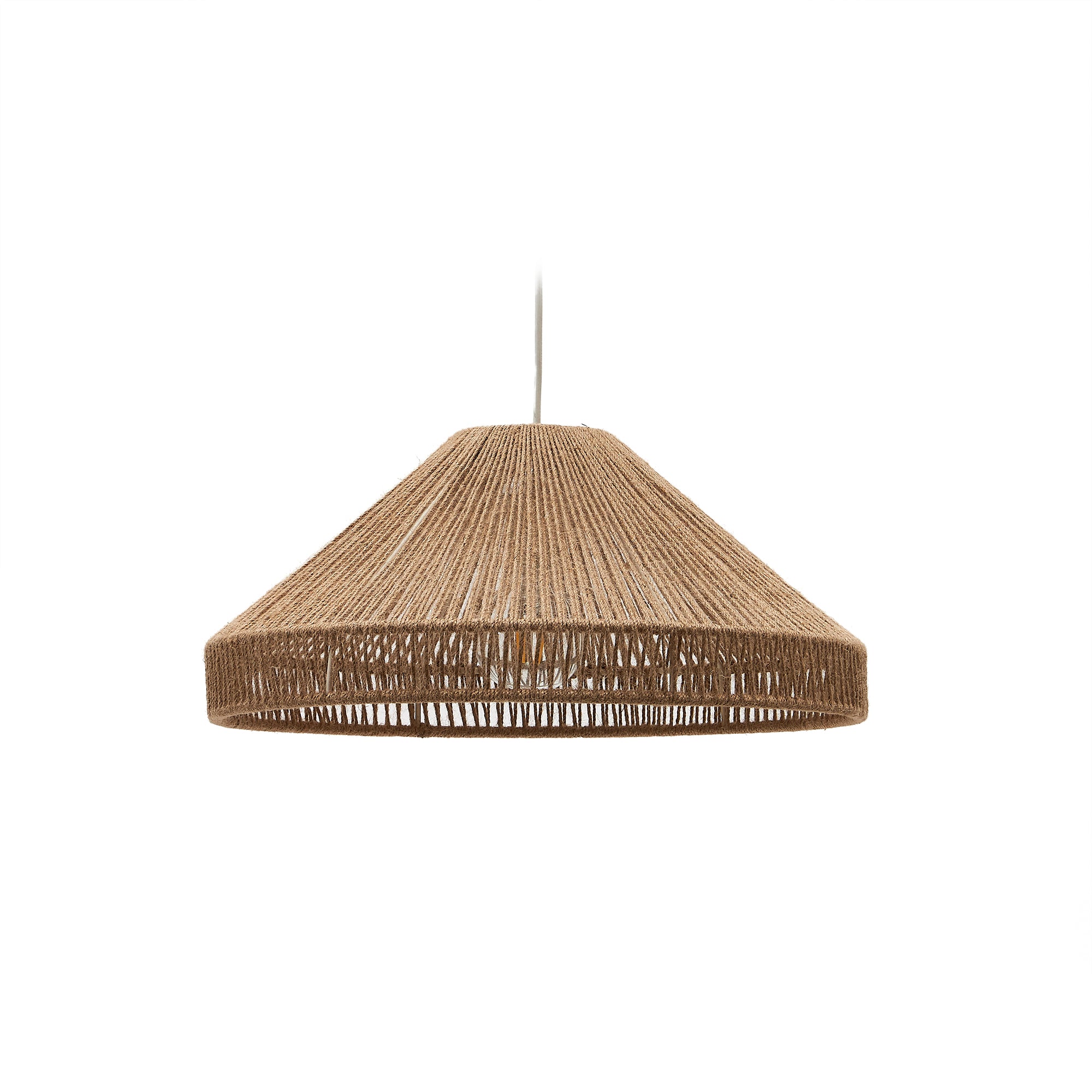Pontos ceiling lamp shade in jute with a natural finish, Ø 45 cm - Product Image