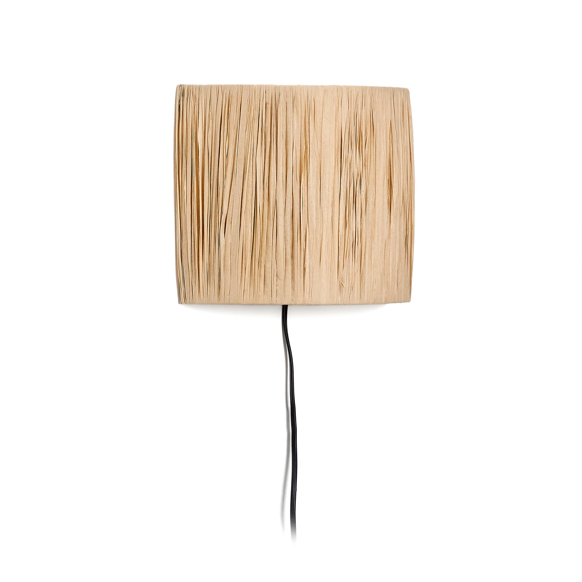 Pulmi wall lamp in natural raffia - Product Image