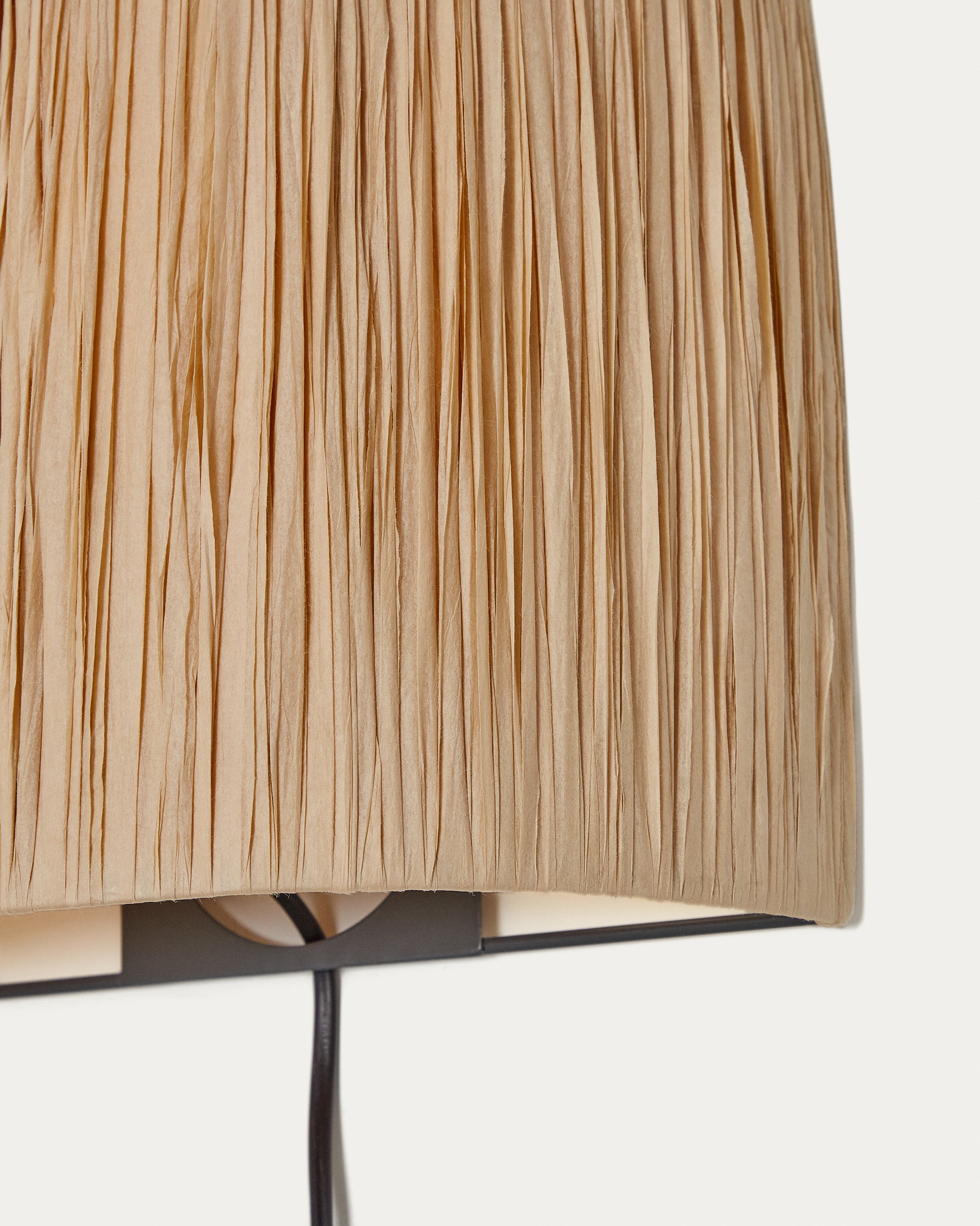 Pulmi wall lamp in natural raffia - Detail
