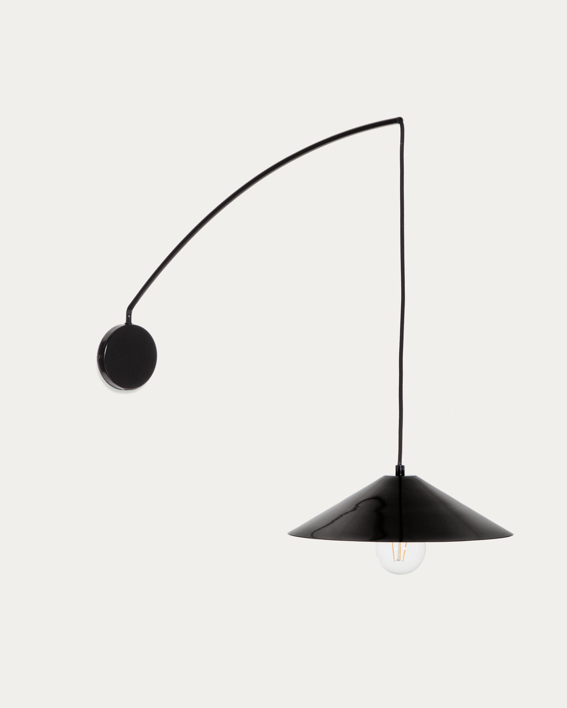 Kally wall lamp in a black painted finish - Product View