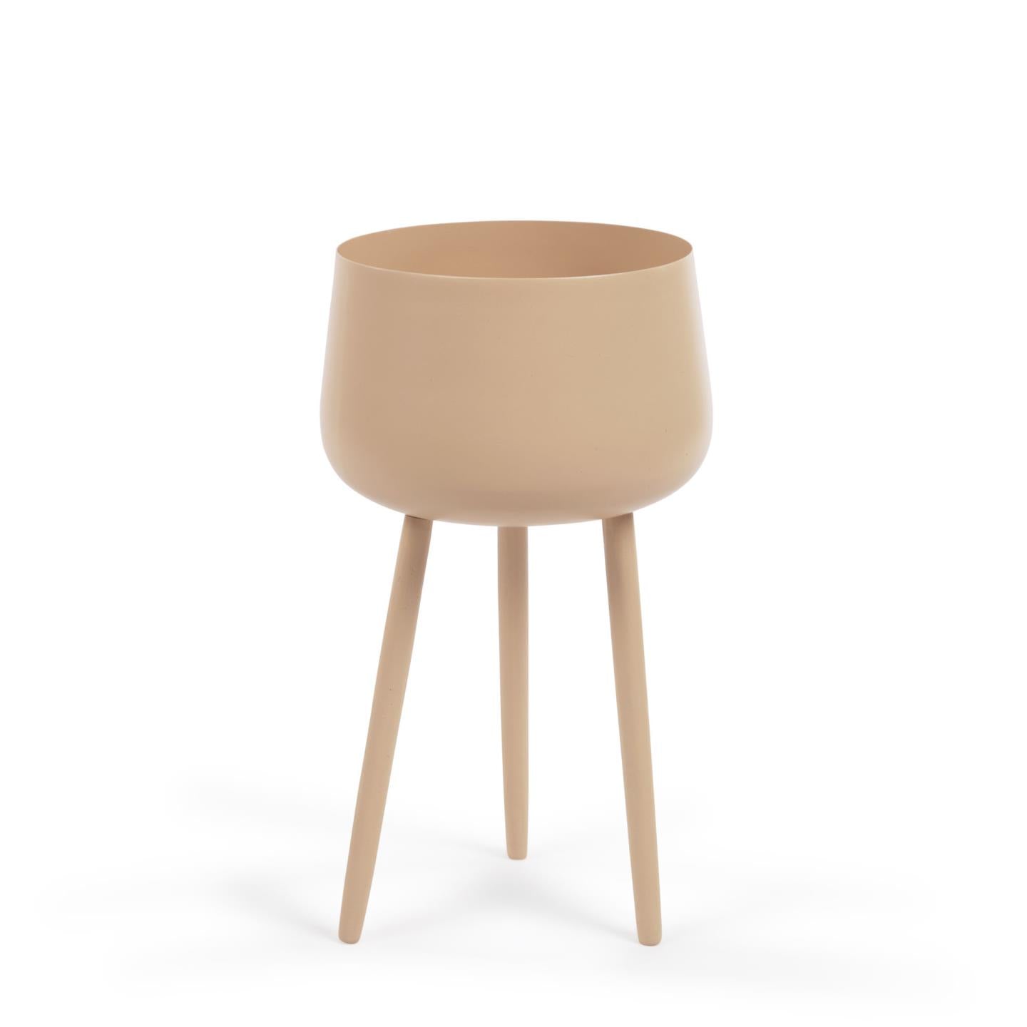 Apia beige metal plant pot stand Ø 15 cm - Product Image