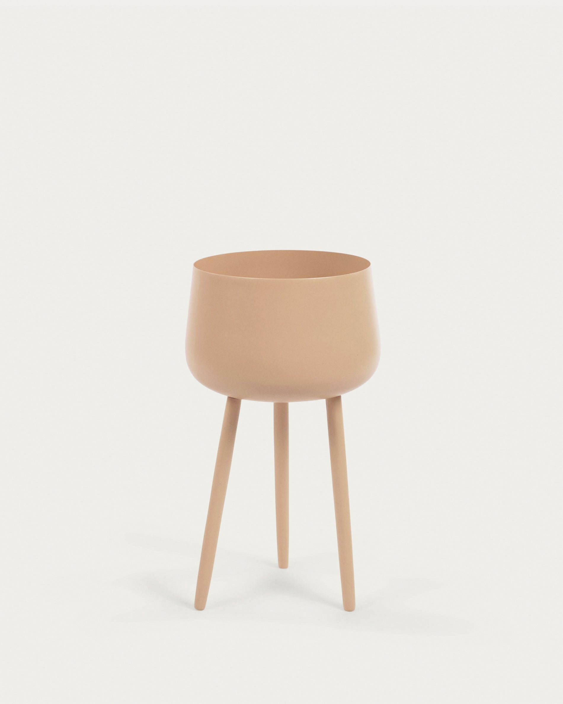 Apia beige metal plant pot stand Ø 15 cm - Product View