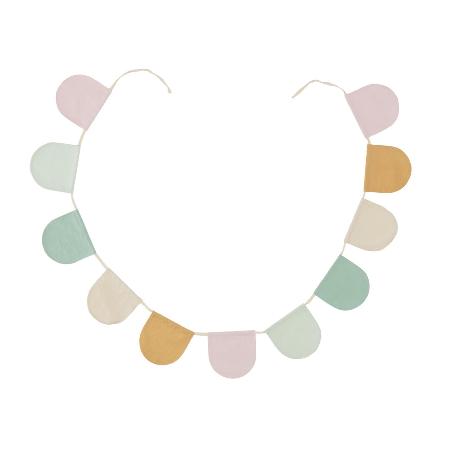 Nami 100% organic (GOTS) cotton pastel bunting - Product Image