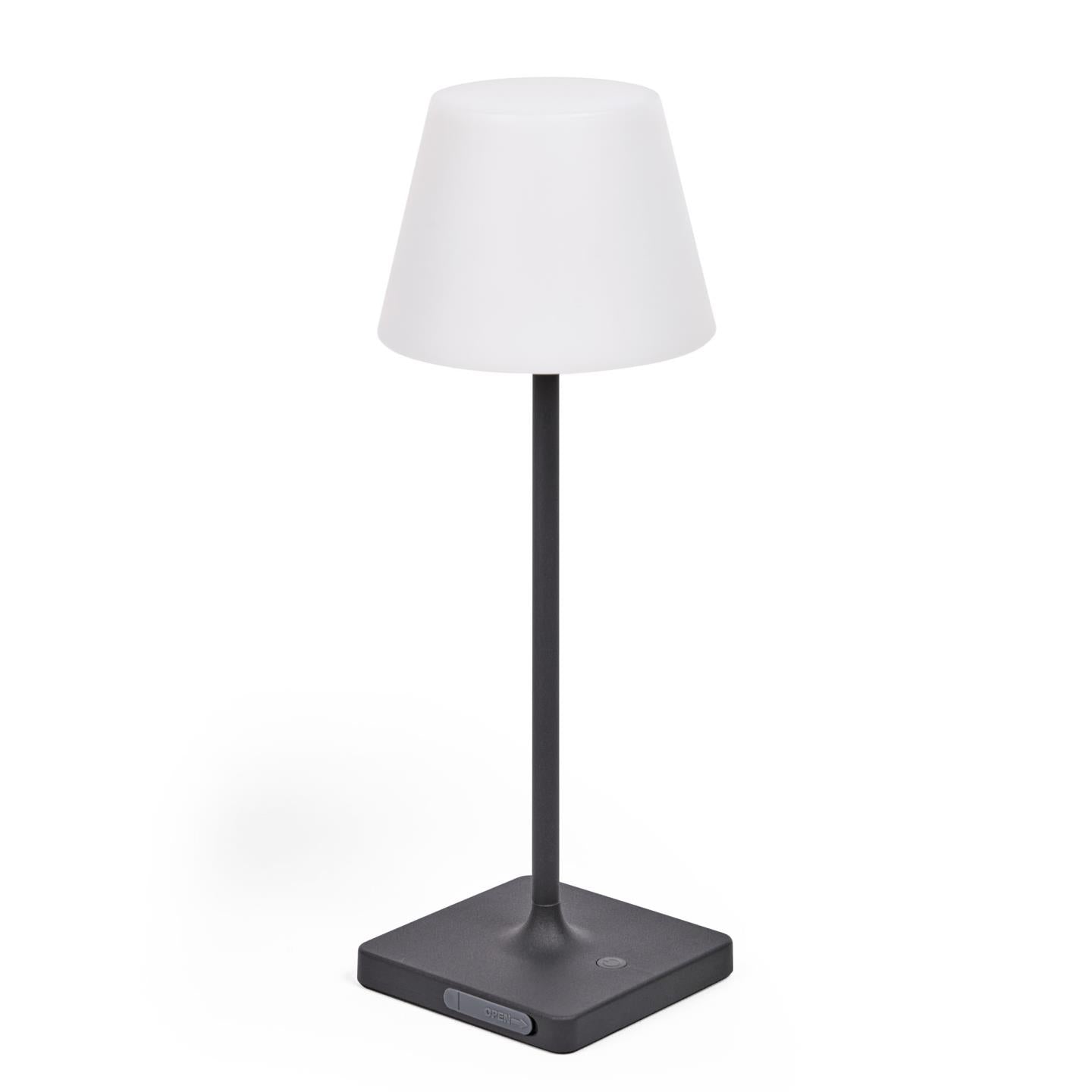 Outdoor Aluney table lamp in black finish - Product Image