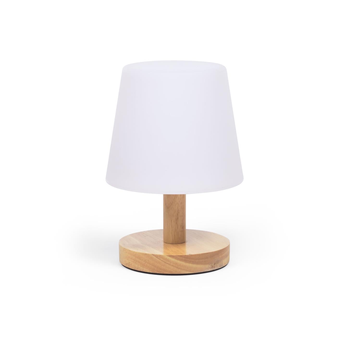 Ambar table lamp in polythylene and wood - Product Image
