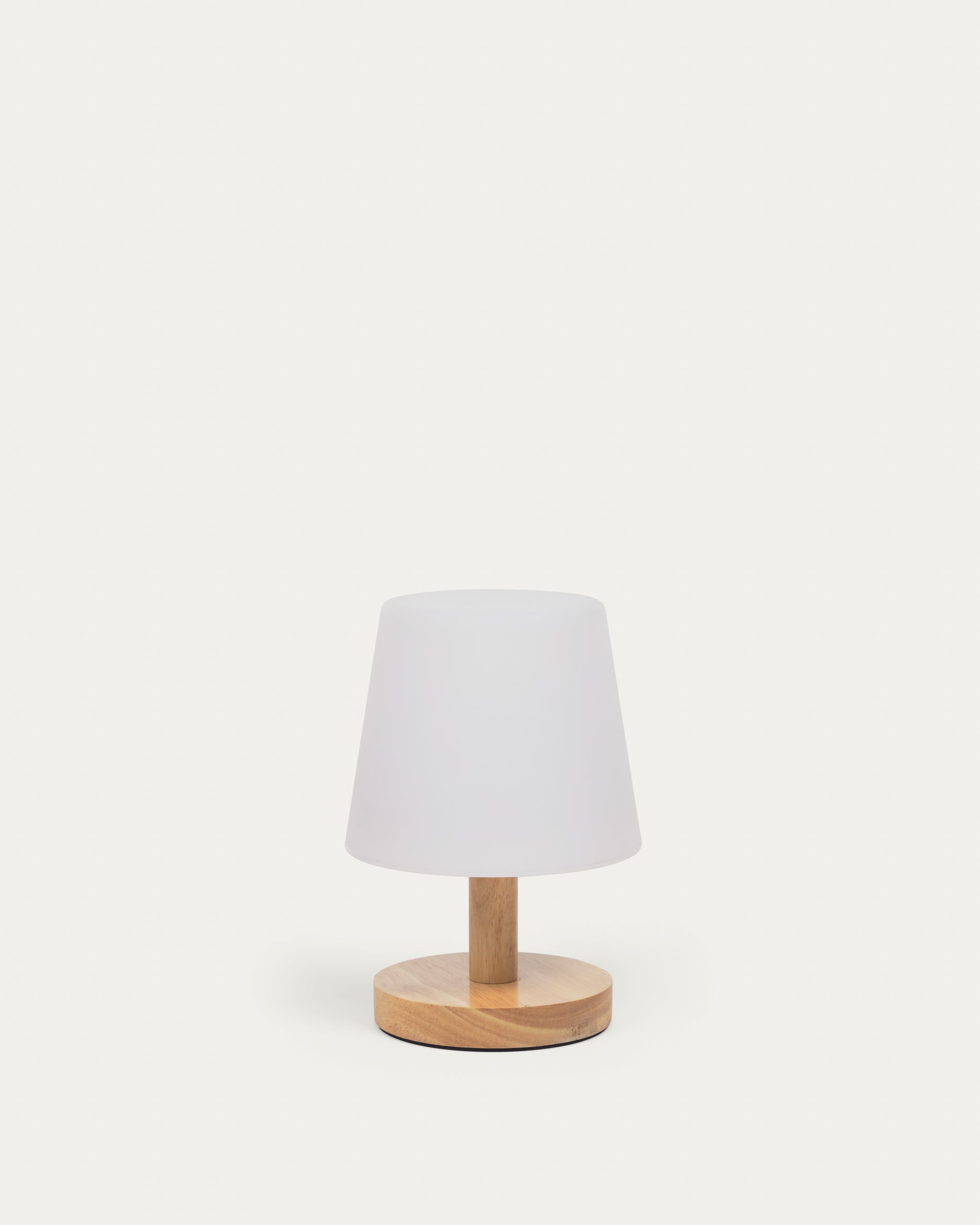 Ambar table lamp in polythylene and wood - Product View