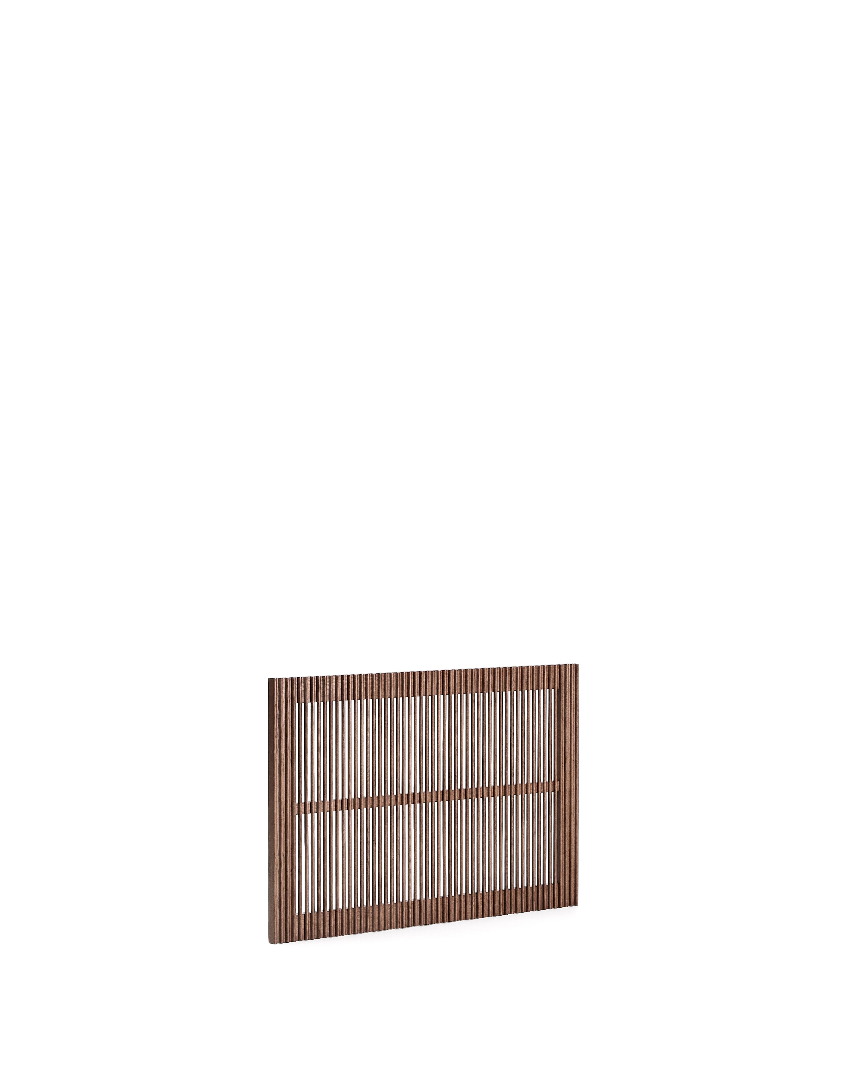 Beyla solid ash wood headboard with walnut finish for 90cm bed FSC 100% - Product Image