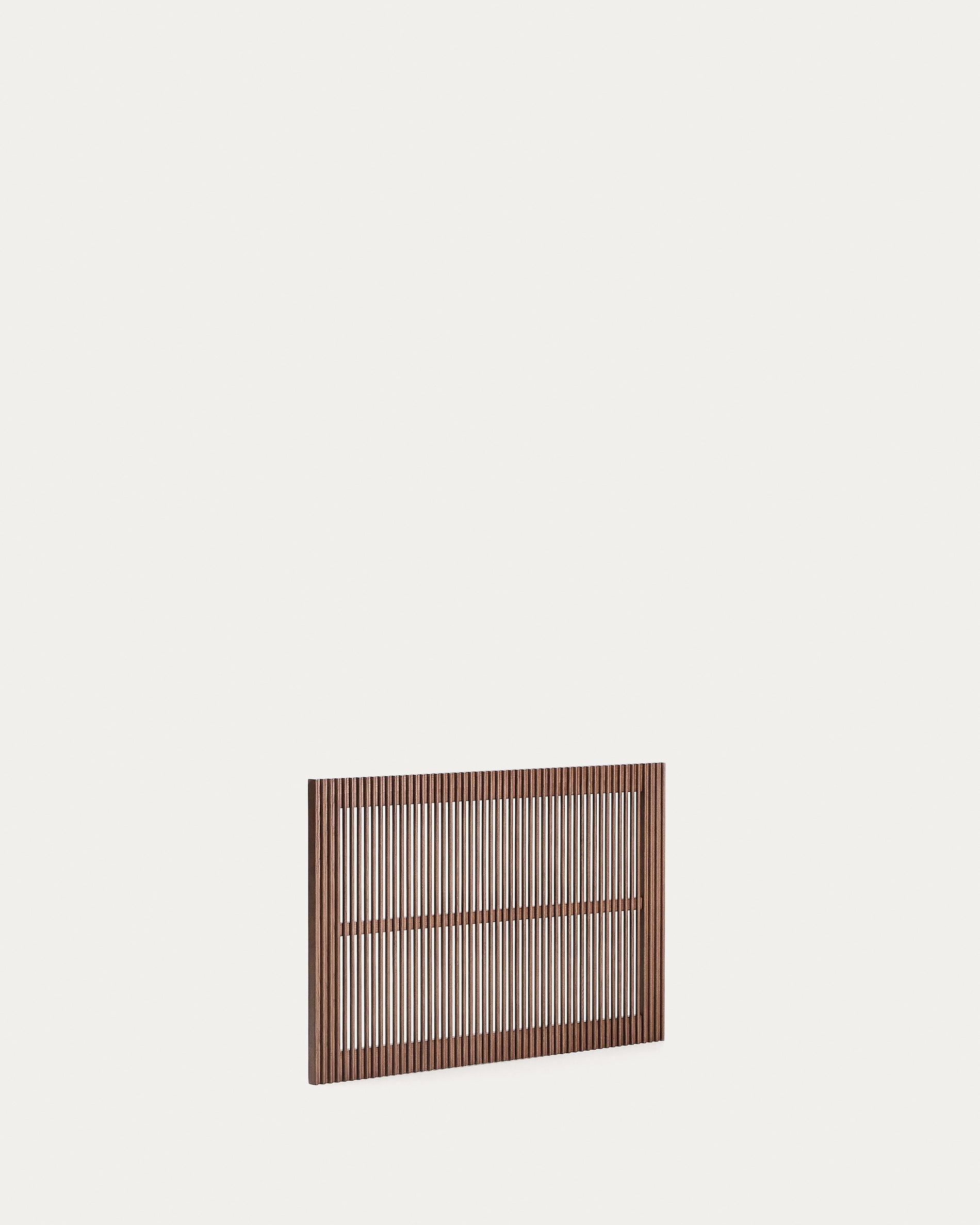 Beyla solid ash wood headboard with walnut finish for 90cm bed FSC 100% - Product View