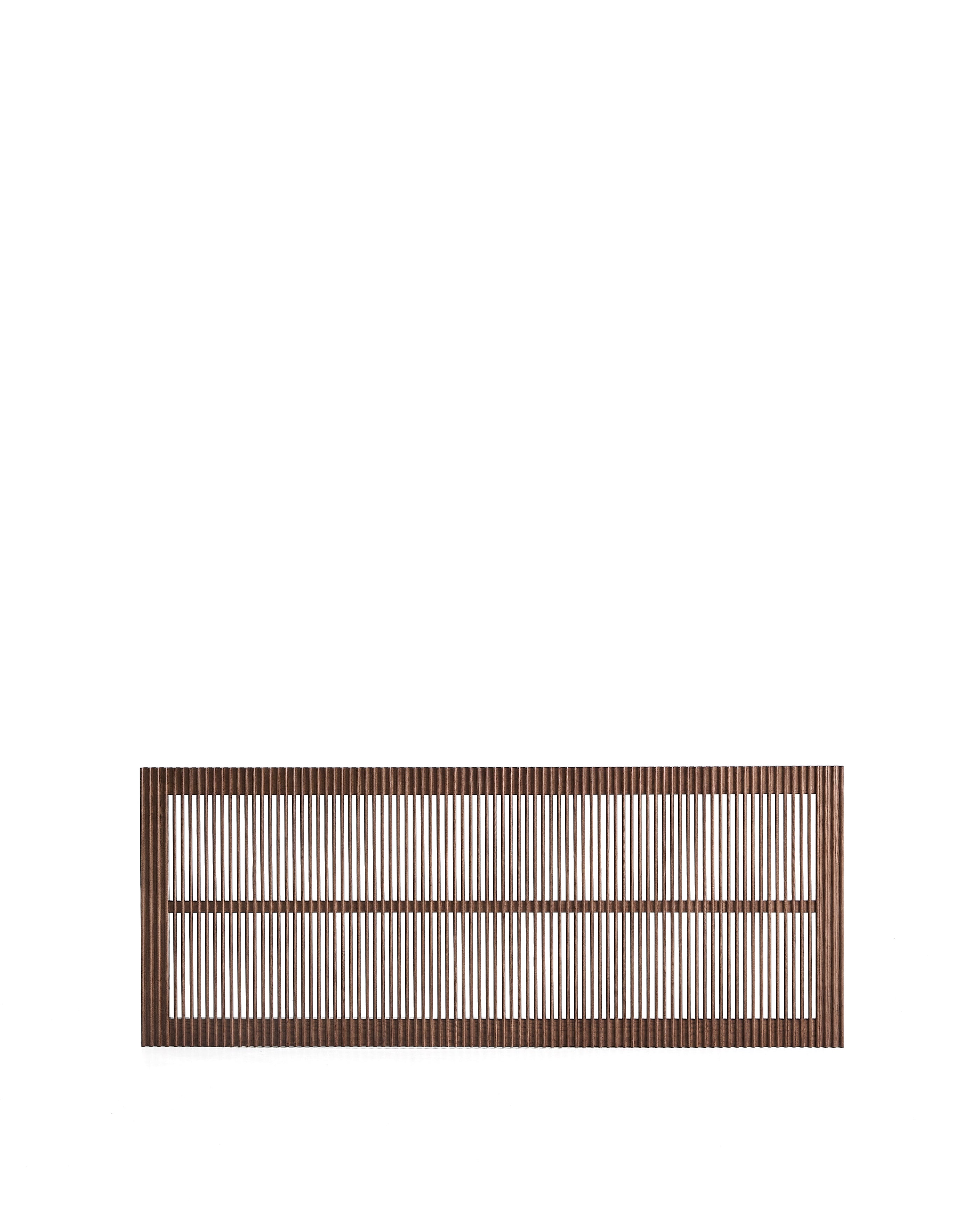 Beyla solid ash wood headboard with walnut finish for 160cm bed FSC 100% - Product Image