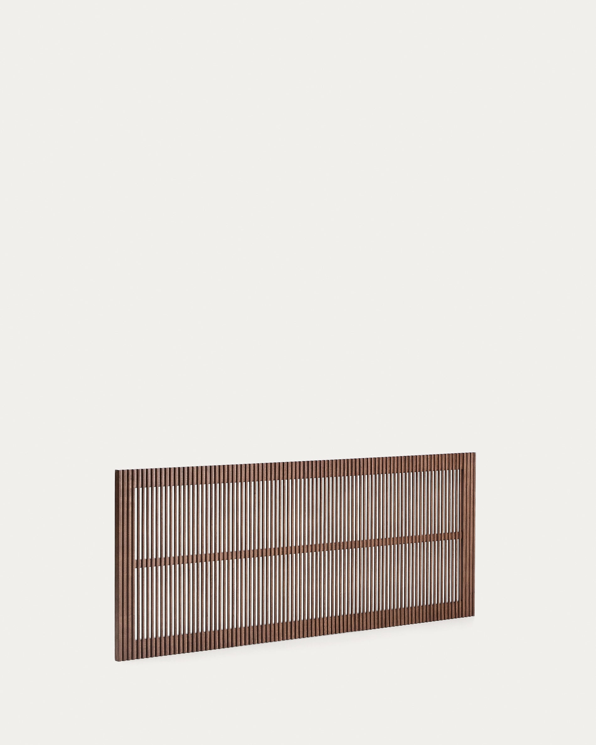 Beyla solid ash wood headboard with walnut finish for 160cm bed FSC 100% - Product View