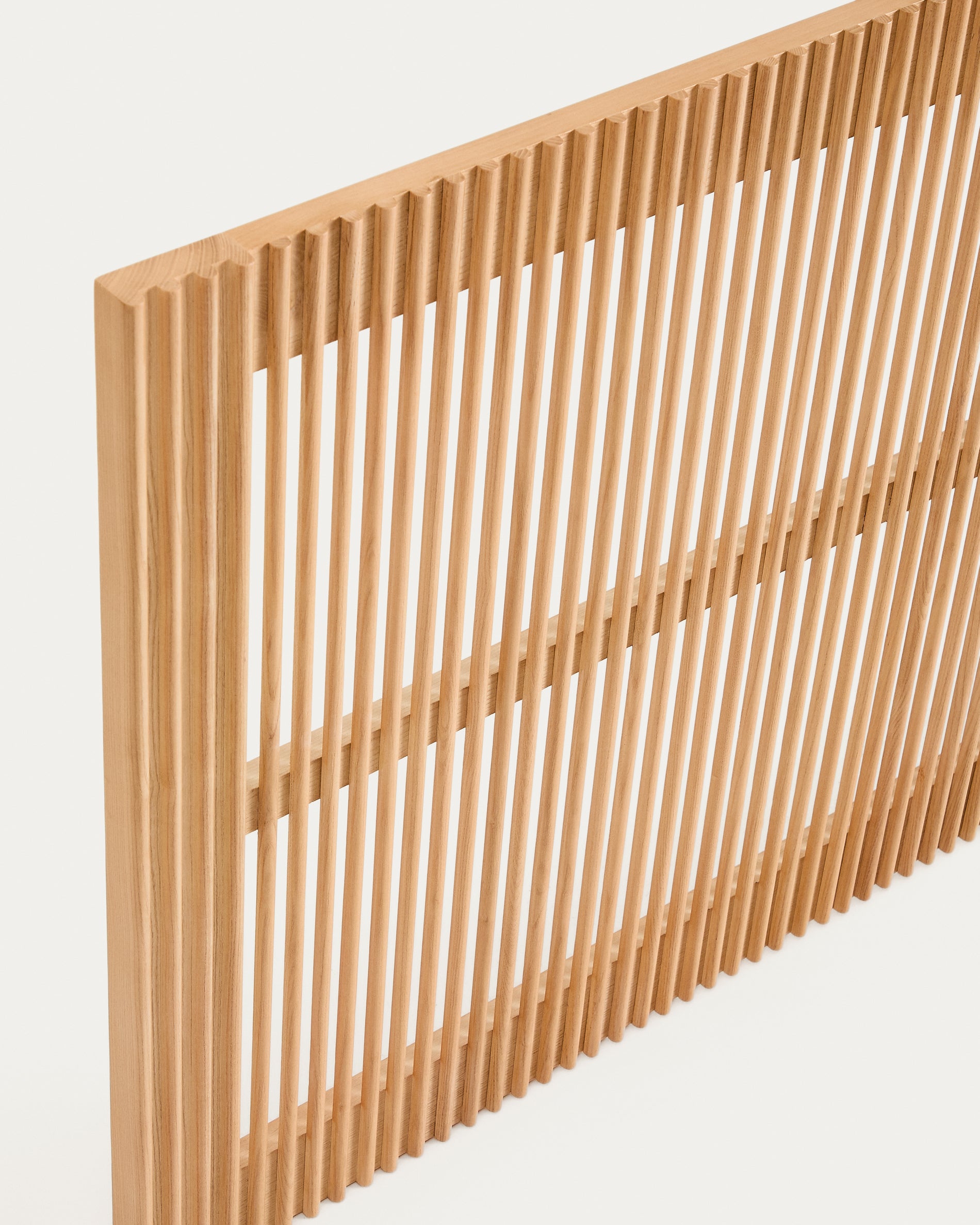 Beyla solid oak wood headboard for 180cm bed FSC 100% - Detail