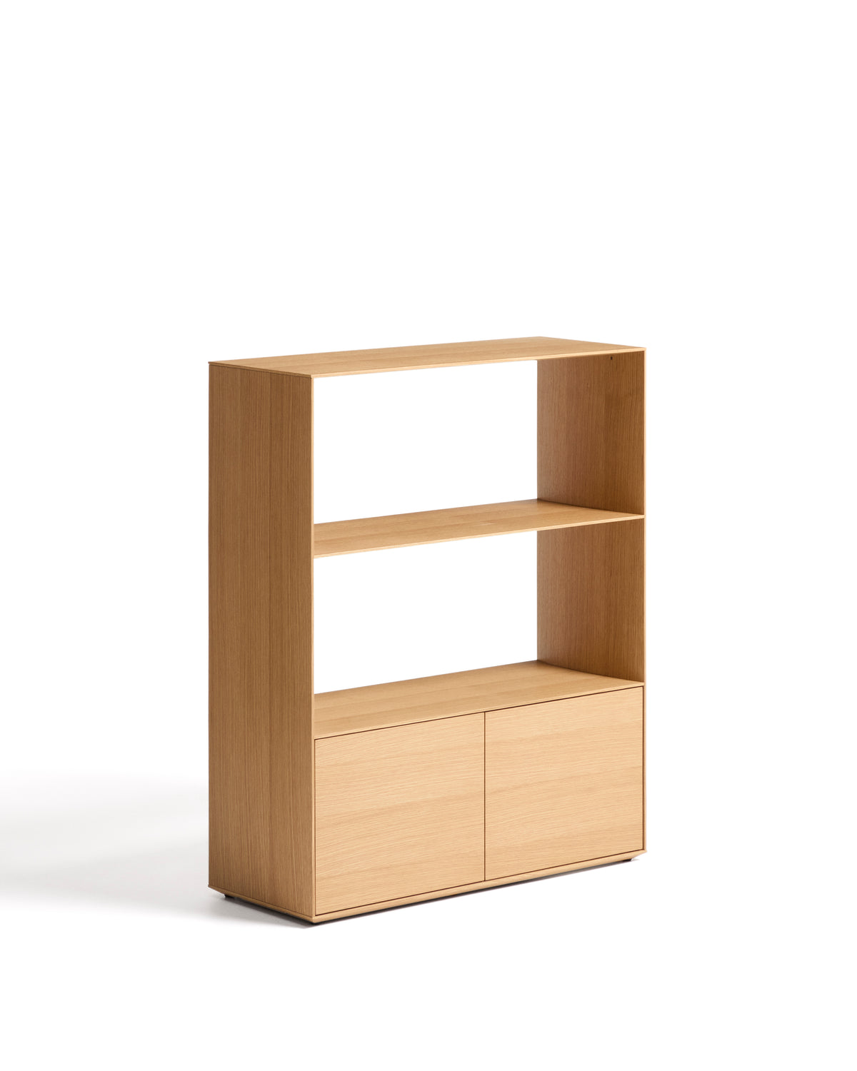 Visala with 1 visible shelf oak veneer shelf 90 x 106 cm FSC 100% - Product Image