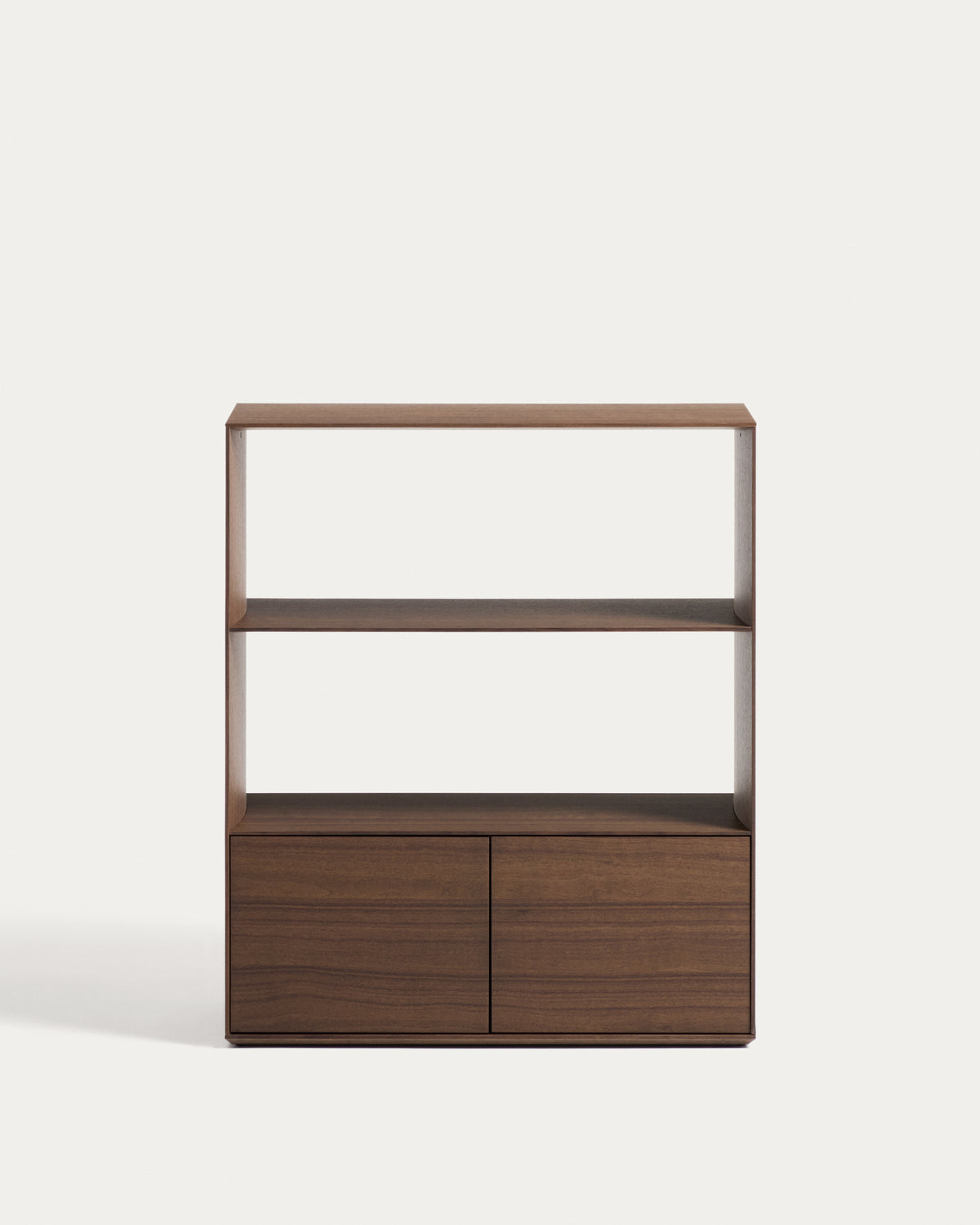 Visala with 1 visible shelf walnut-veneer shelf 90 x 106 cm FSC 100% - Product View