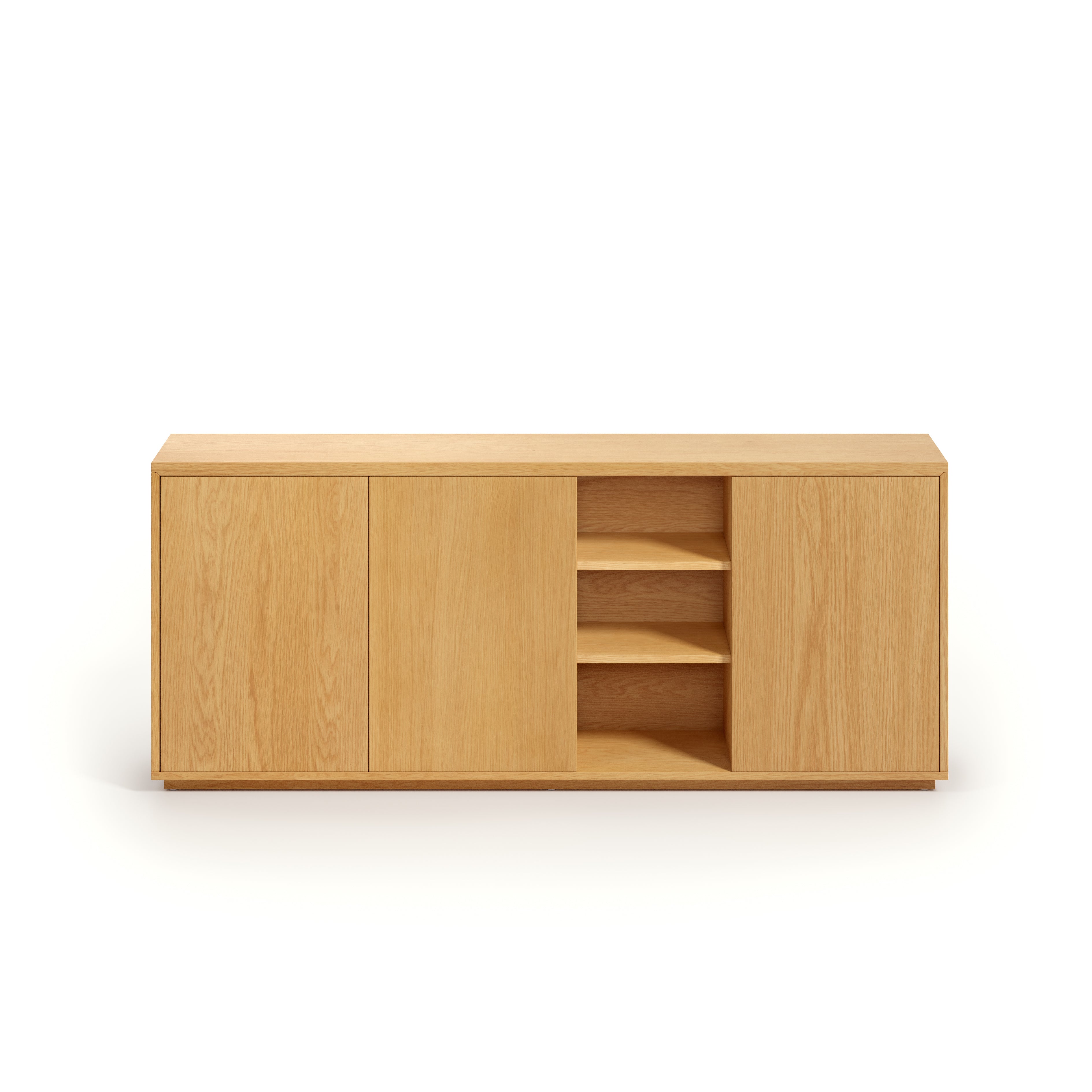 Abilen oak wood veneer 3 door sideboard, 180 x 75 cm FSC 100% - Product Image
